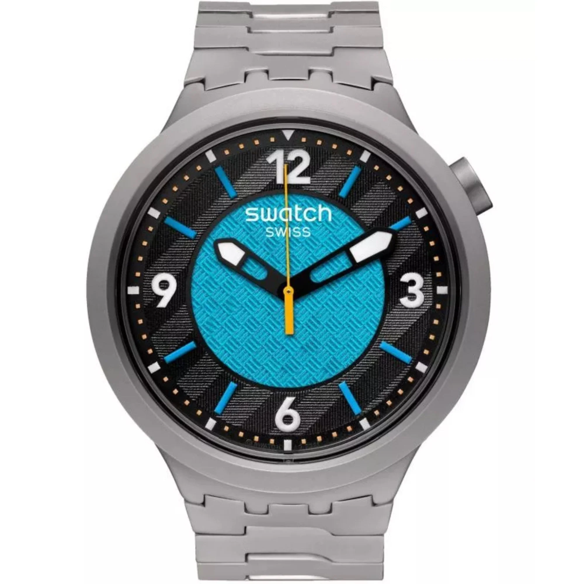 Swatch Big Bold Irony Frostbloom Quartz Black Dial Stainless Steel Bracelet Unisex Watch SB07S116G - Image 3