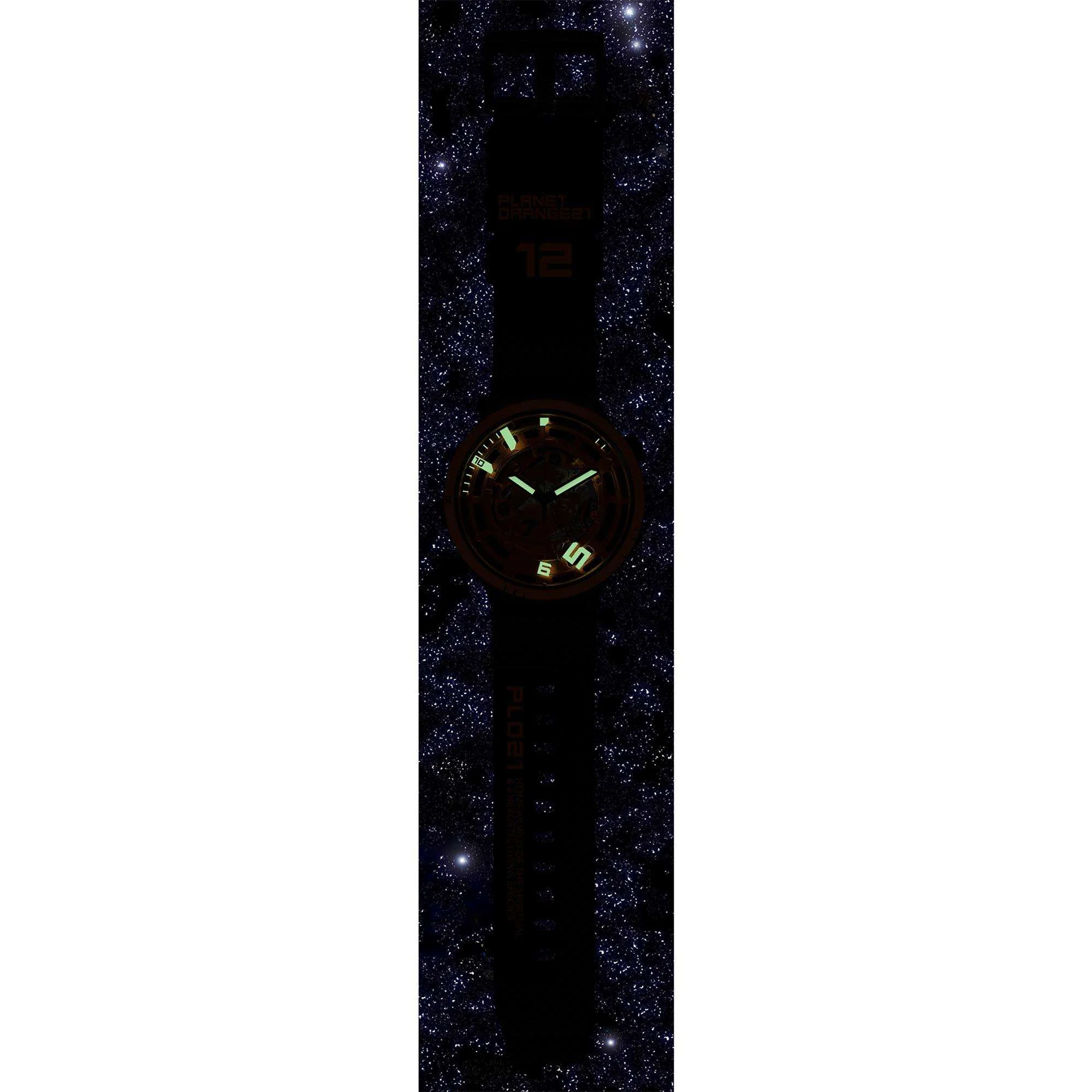 Swatch Big Bold Oops! Transparent Dial Black Silicone Strap Unisex Watch SB01B127 - Image 7