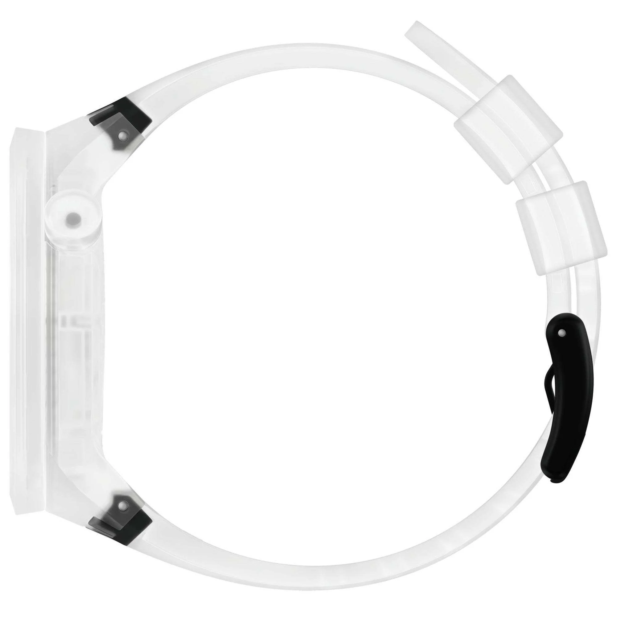 Swatch Big Bold BlackInJelly Quartz Transparent Dial Silicone Strap Unisex Watch SO27E101 - Image 3