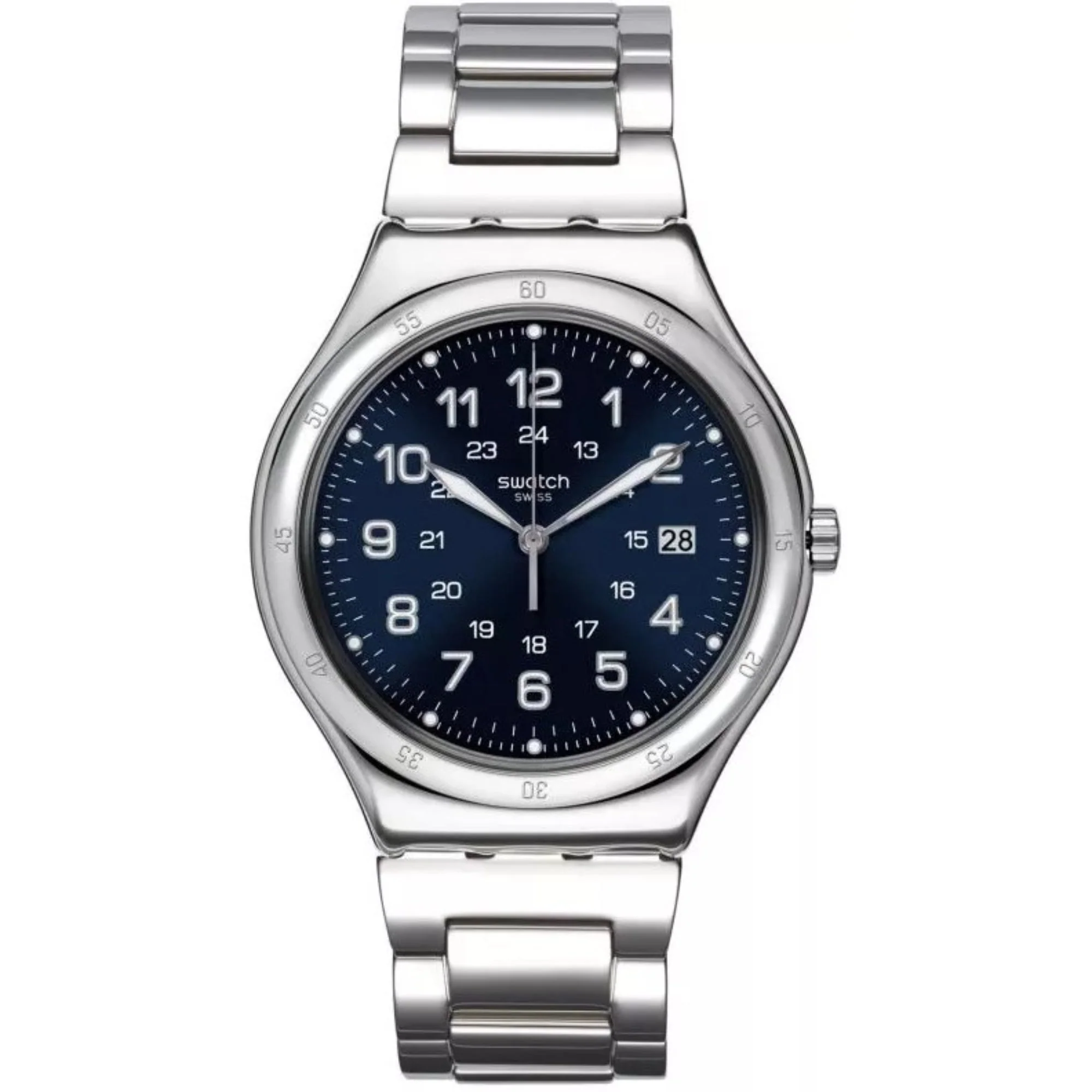 Swatch Blue Boat Again Quartz Blue Dial Stainless Steel Bracelet Men's Watch YWS420GC - Image 5