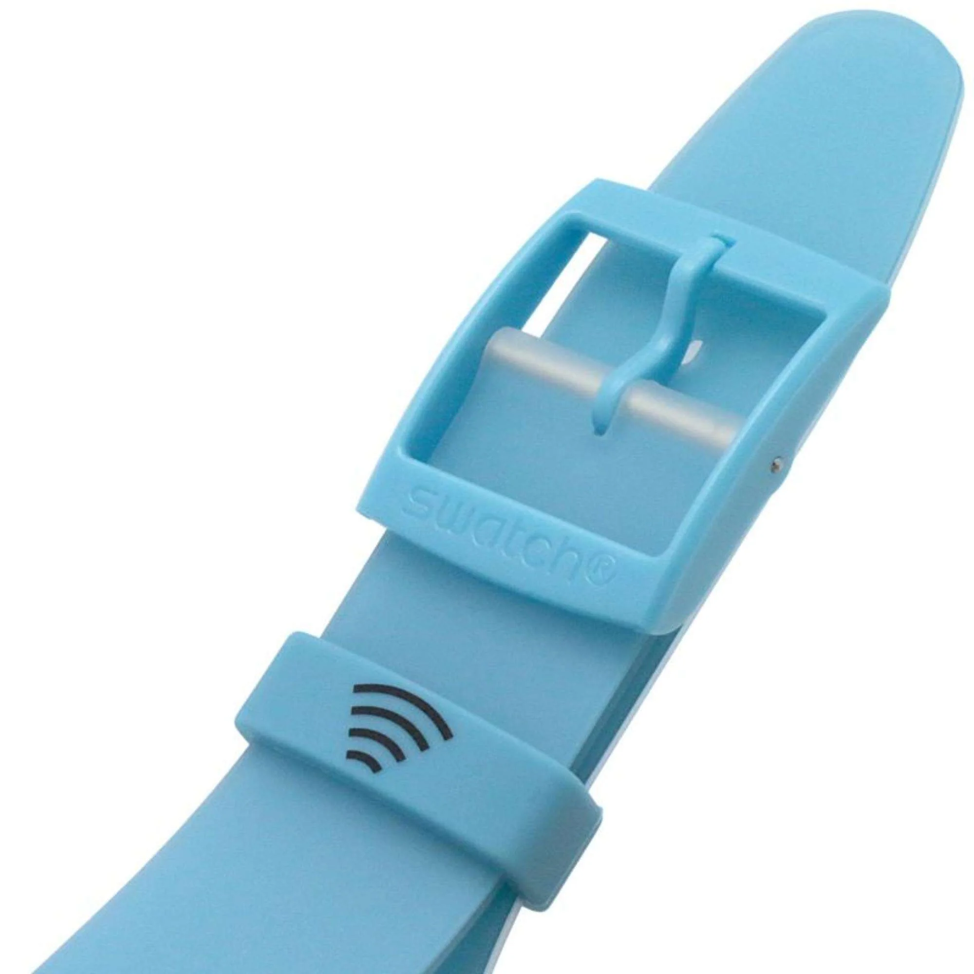 Swatch BLUEDAZEPAY! Transparent Dial Silicone Strap Unisex Watch SO29K112-5300 - Image 5