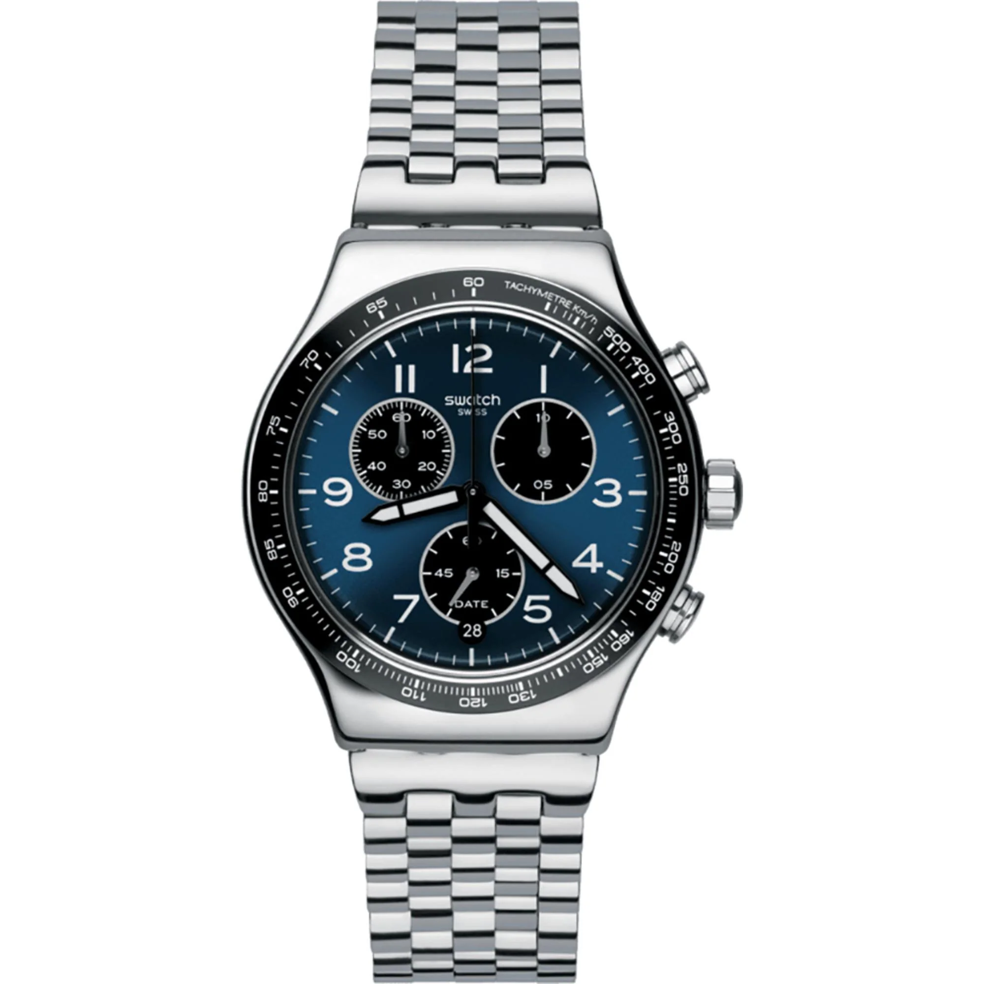 Swatch BOXENGASSE AGAIN Blue Dial Men's Watch YVS423GC - Image 6