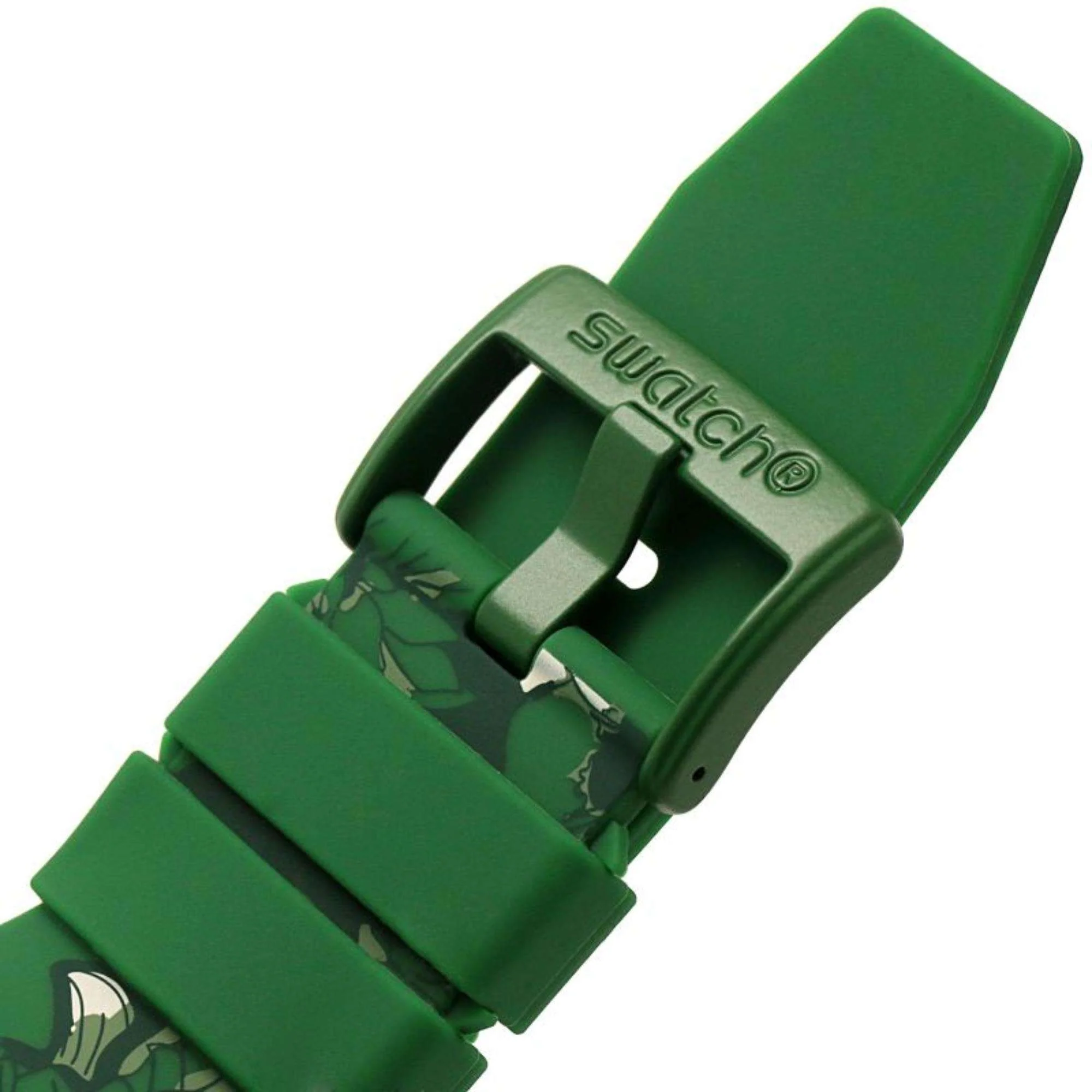 Swatch CAMOFLOWER GREEN Big Bold Bioceramic Watch SB05G104 - Image 6
