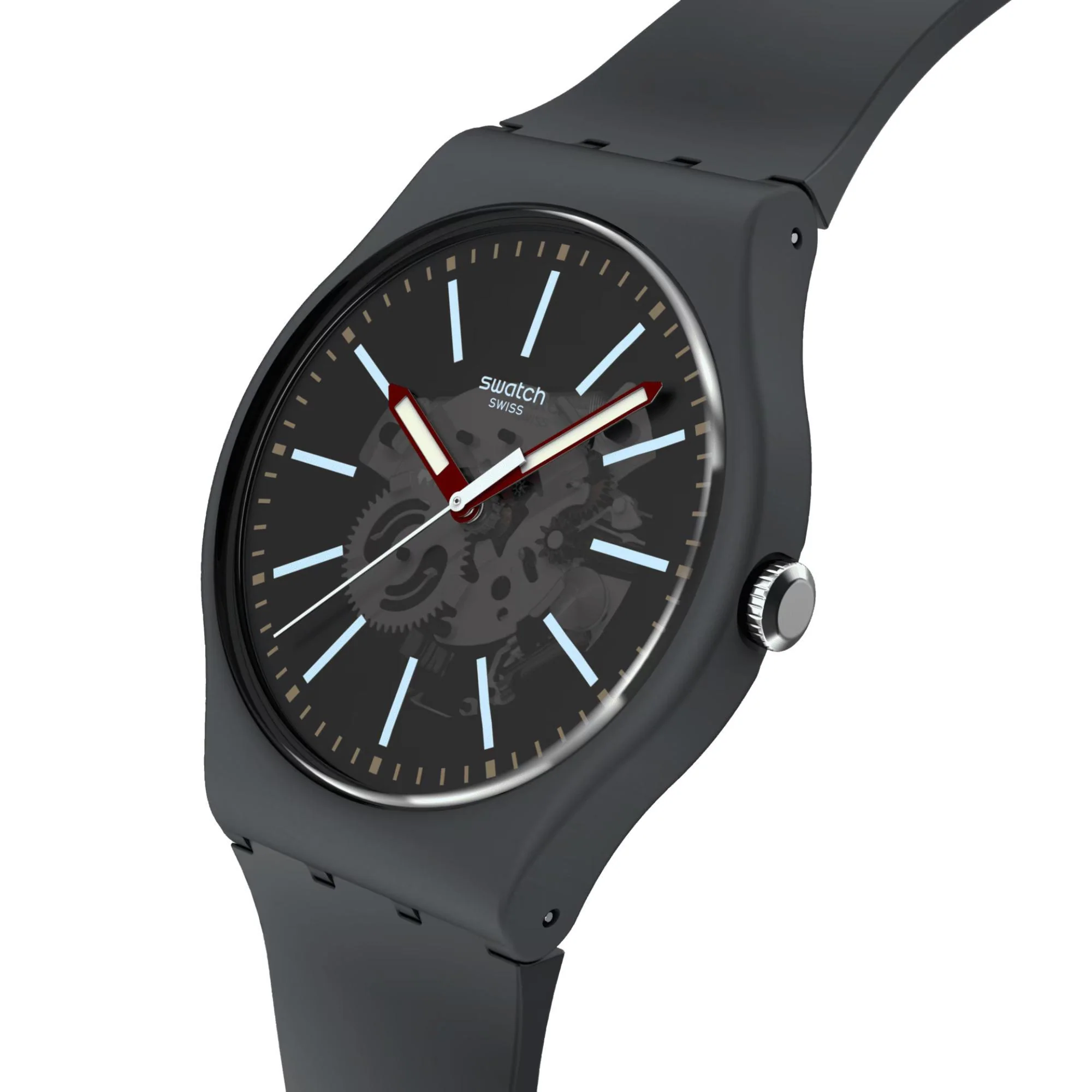 Swatch COBBLESTONE STREET Quartz Grey Dial Men’s Watch - Image 3