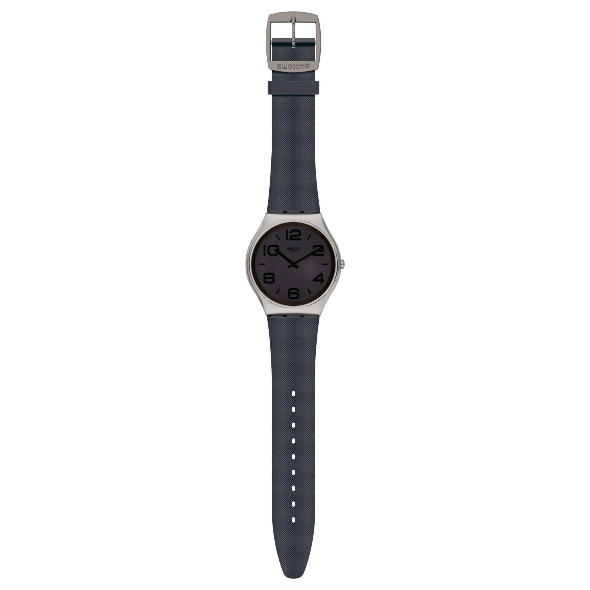 Swatch Day Trick Quartz Grey Dial Rubber Strap Unisex Watch SS07S110 - Image 2