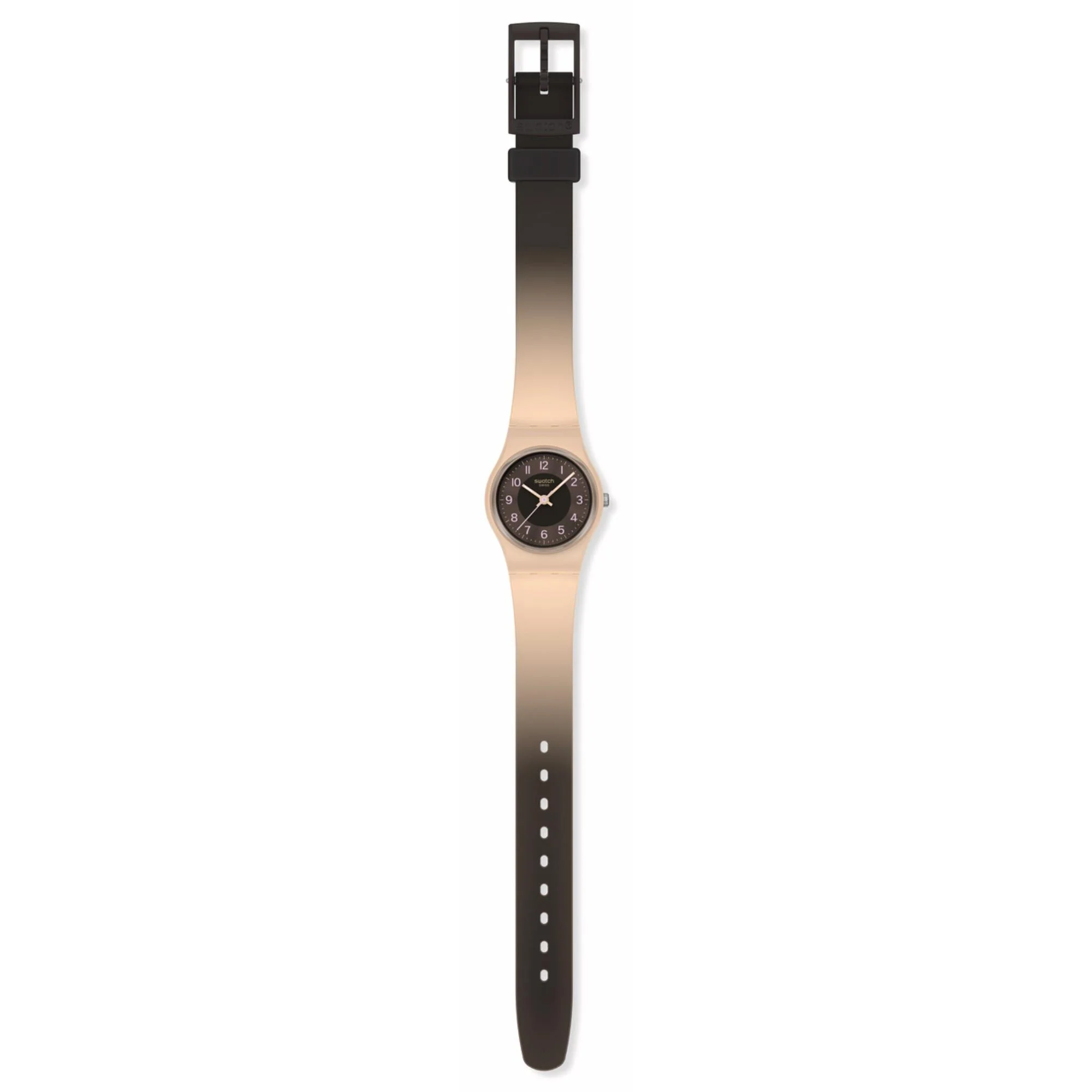 Swatch Espresso Charm Brown Dial Silicone Strap LT104 - Image 3