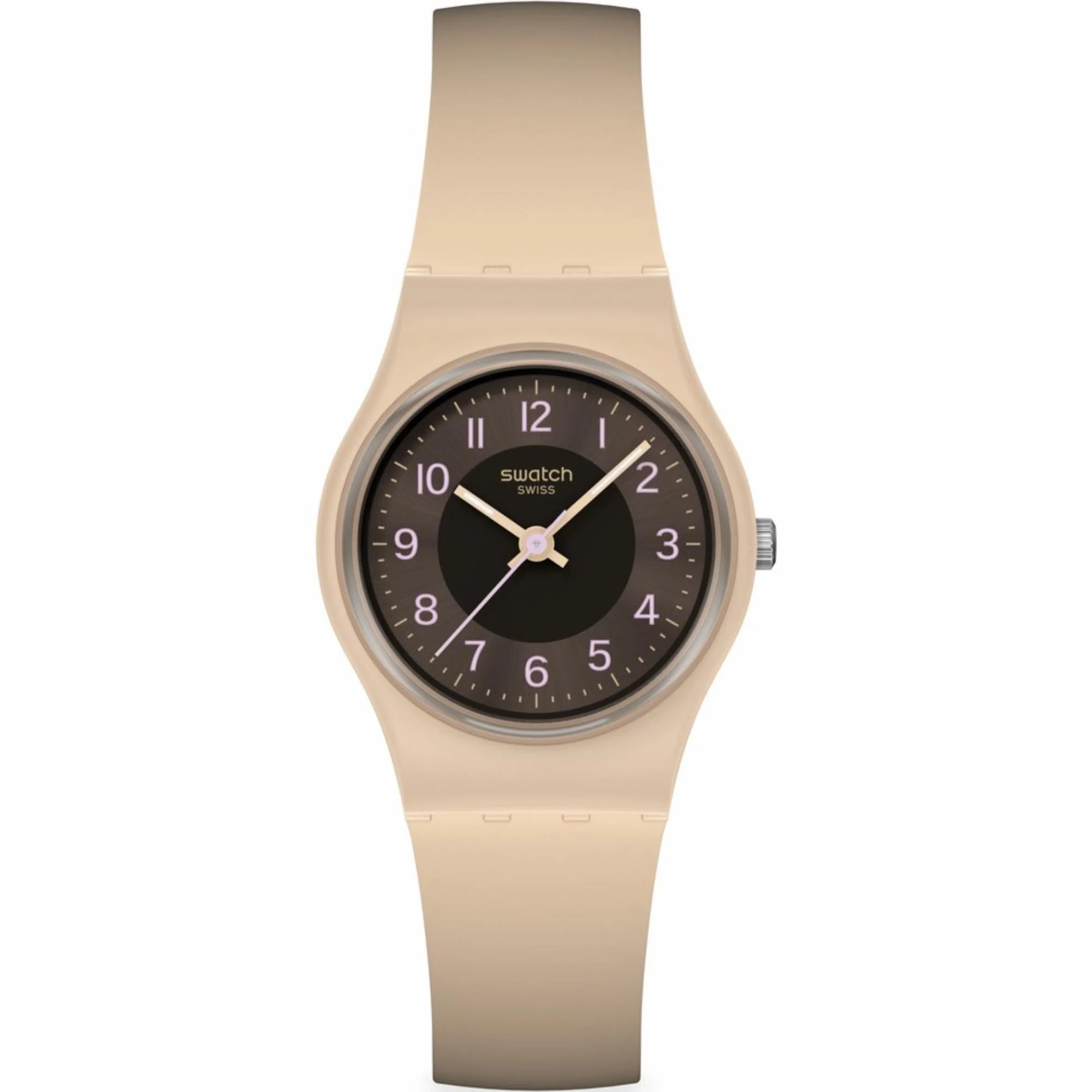 Swatch Espresso Charm Brown Dial Silicone Strap LT104 - Image 6