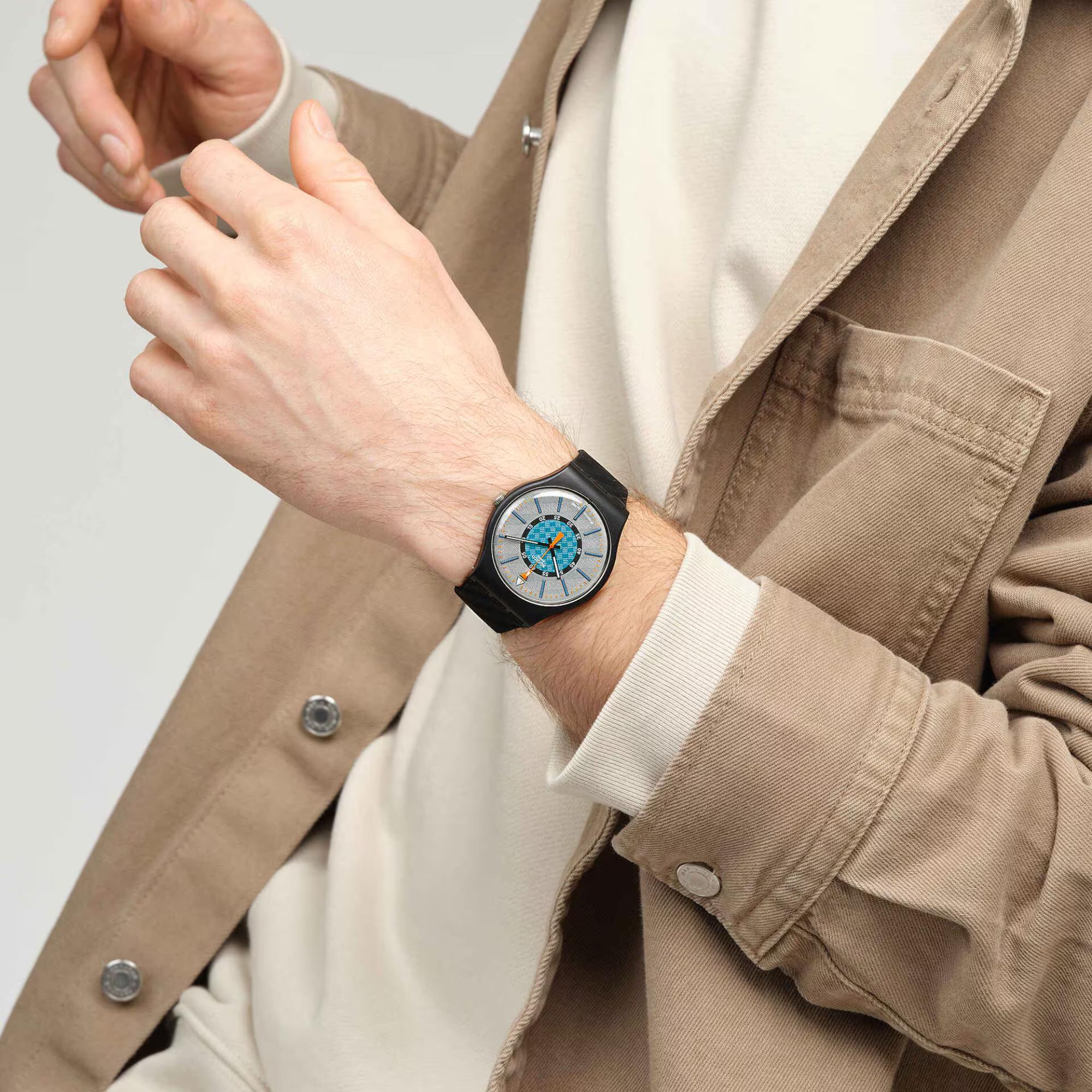 Swatch Good To Gorp Bioceramic Black Dial Silicone Strap Unisex Watch SO32B119 - Image 10