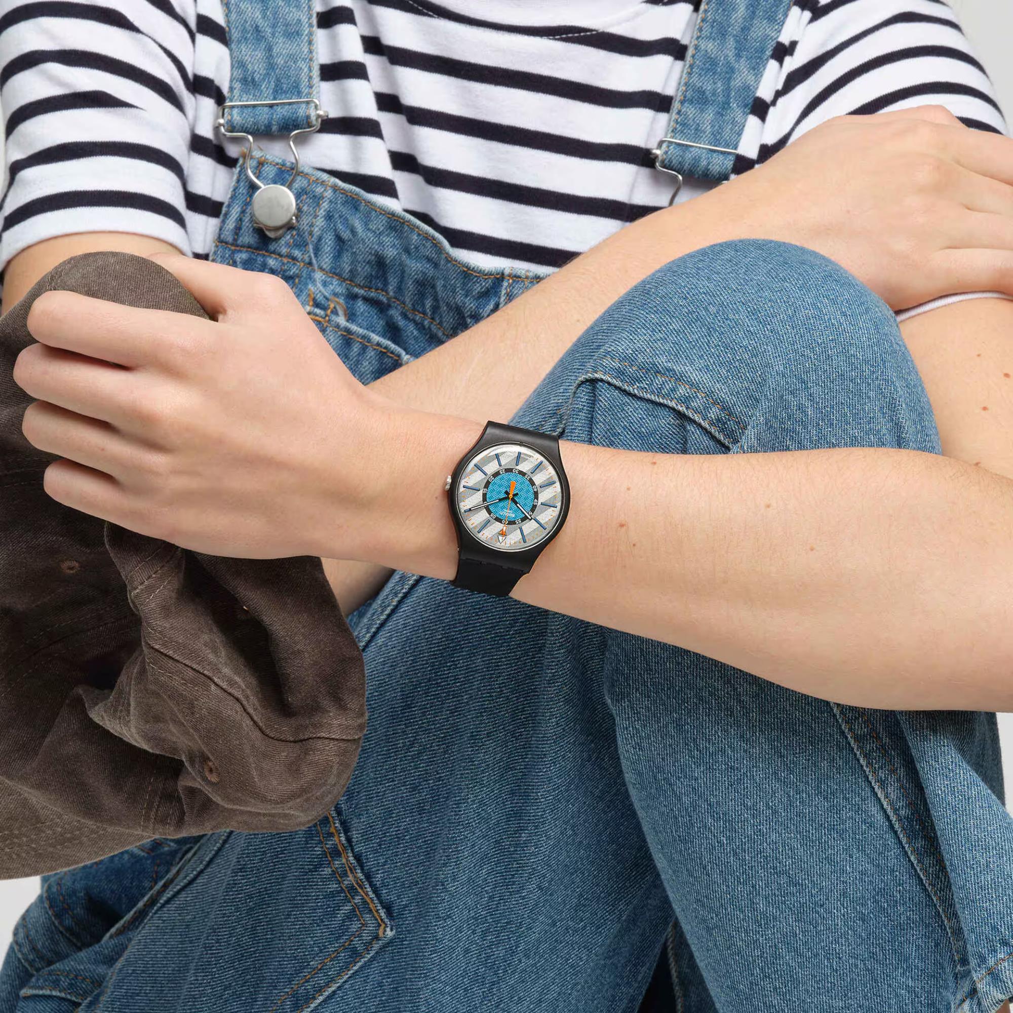 Swatch Good To Gorp Bioceramic Black Dial Silicone Strap Unisex Watch SO32B119 - Image 11