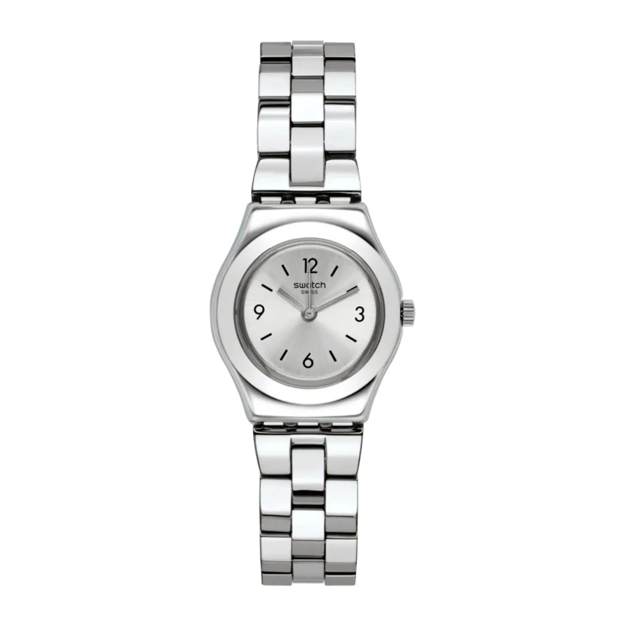 Swatch Gradino Quartz Silver Dial Stainless Steel Bracelet Ladies Watch YSS300G - Image 6