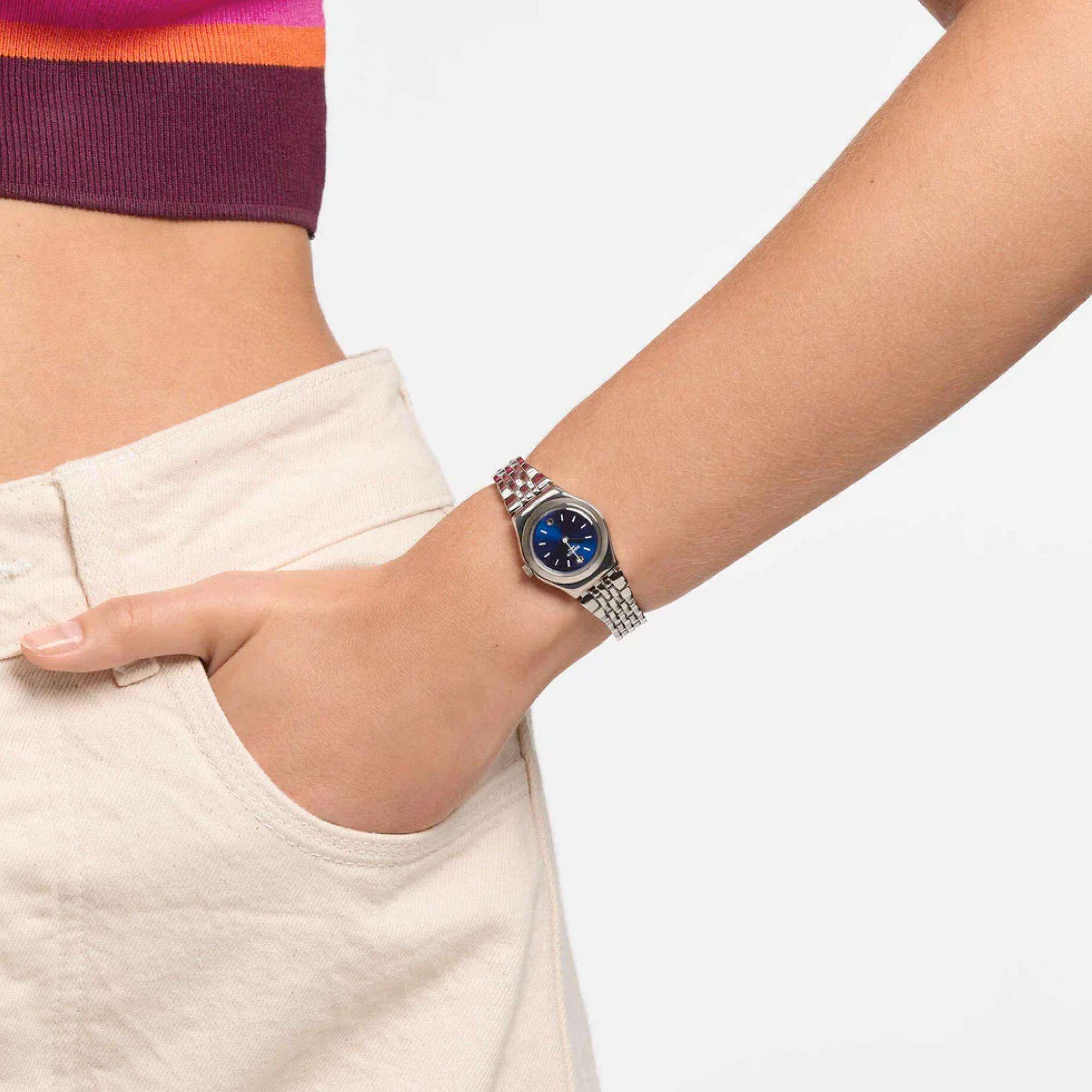 Swatch Irony Lady 'Sloane' Blue Dial Ladies Watch YSS288G - Image 4