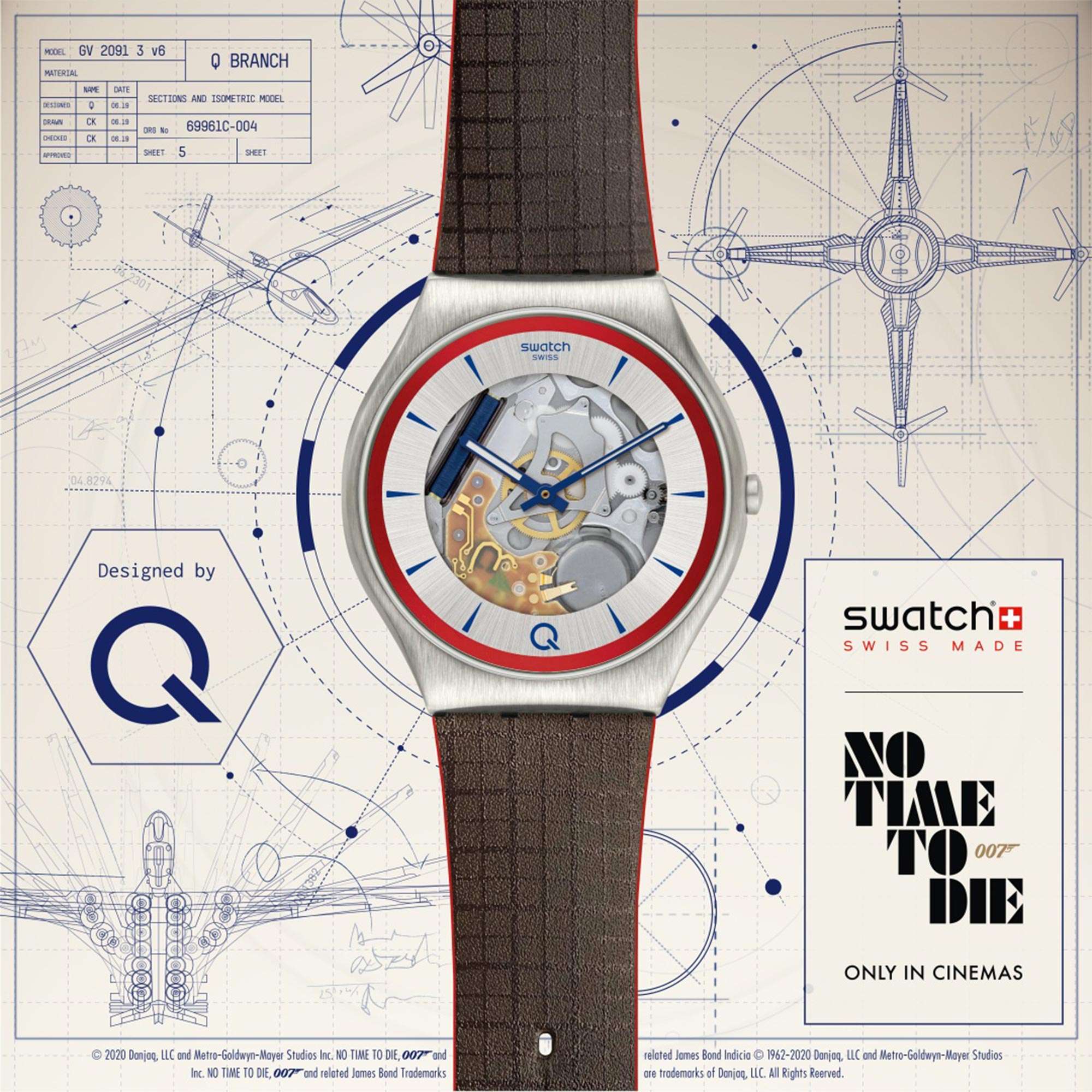 Swatch James Bond 2Q No Time To Die Limited Edition Grey Dial Men's Watch SS07Z102 - Image 7
