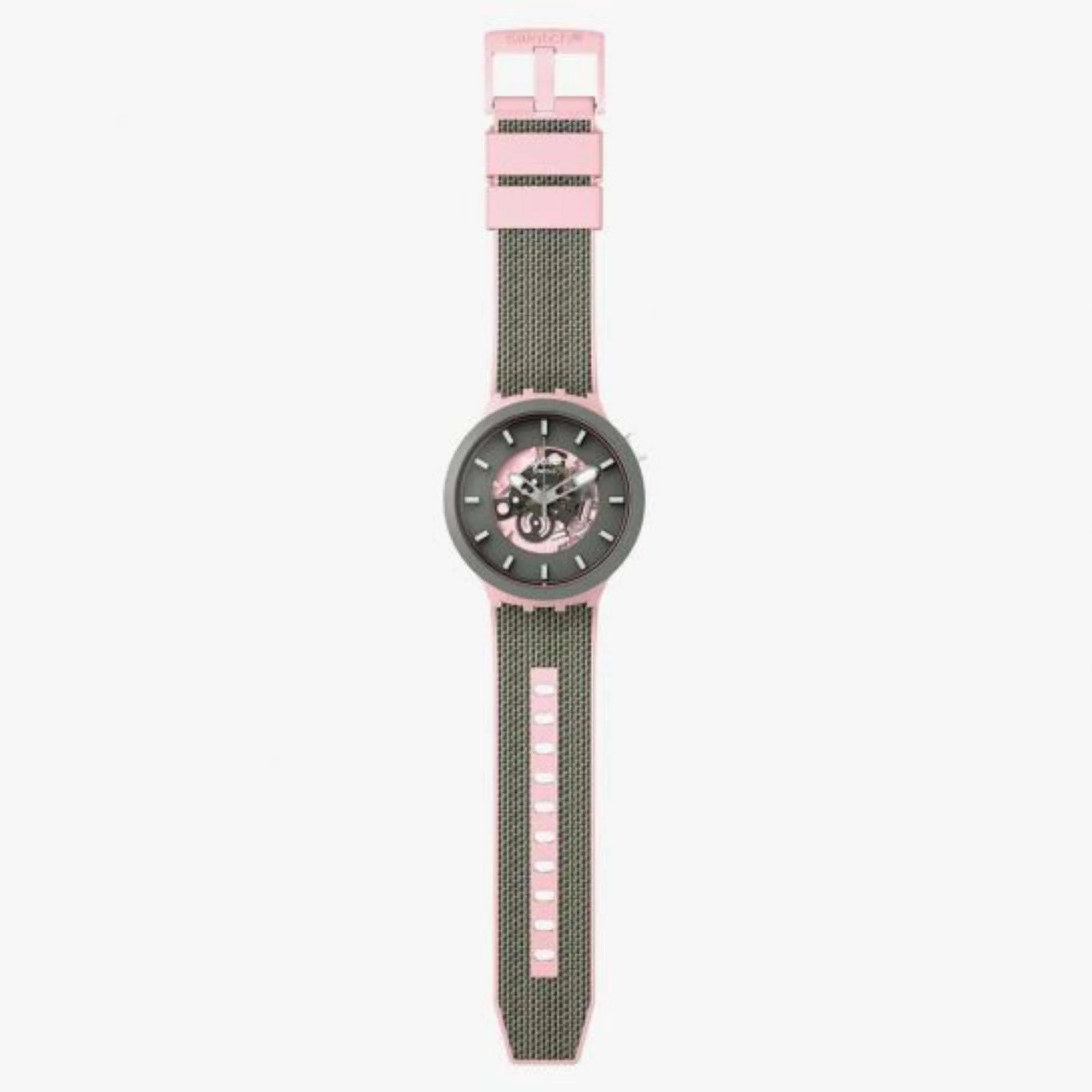 Swatch MISTY CLIFFS Big Bold Black/Pink Dial Women's Watch SB05P100 - Image 3