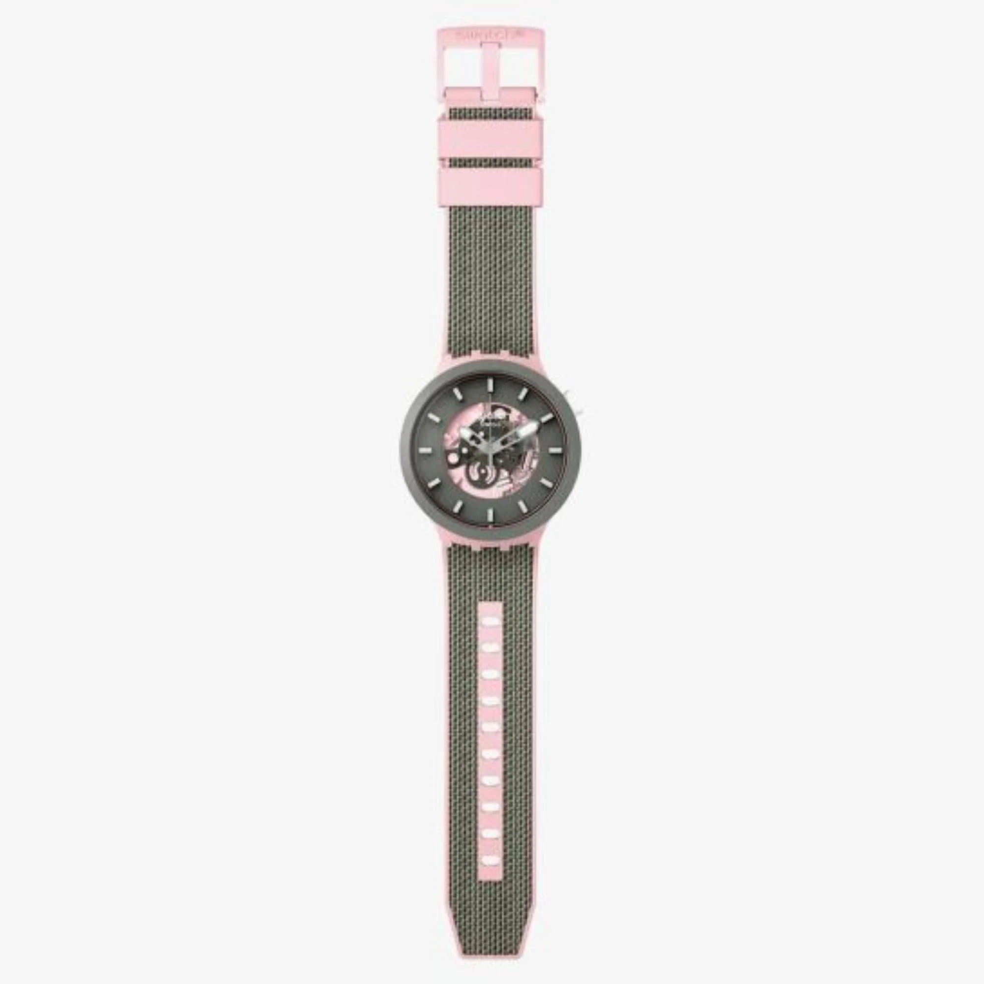 Swatch MISTY CLIFFS Big Bold Black/Pink Dial Women's Watch SB05P100 - Image 8