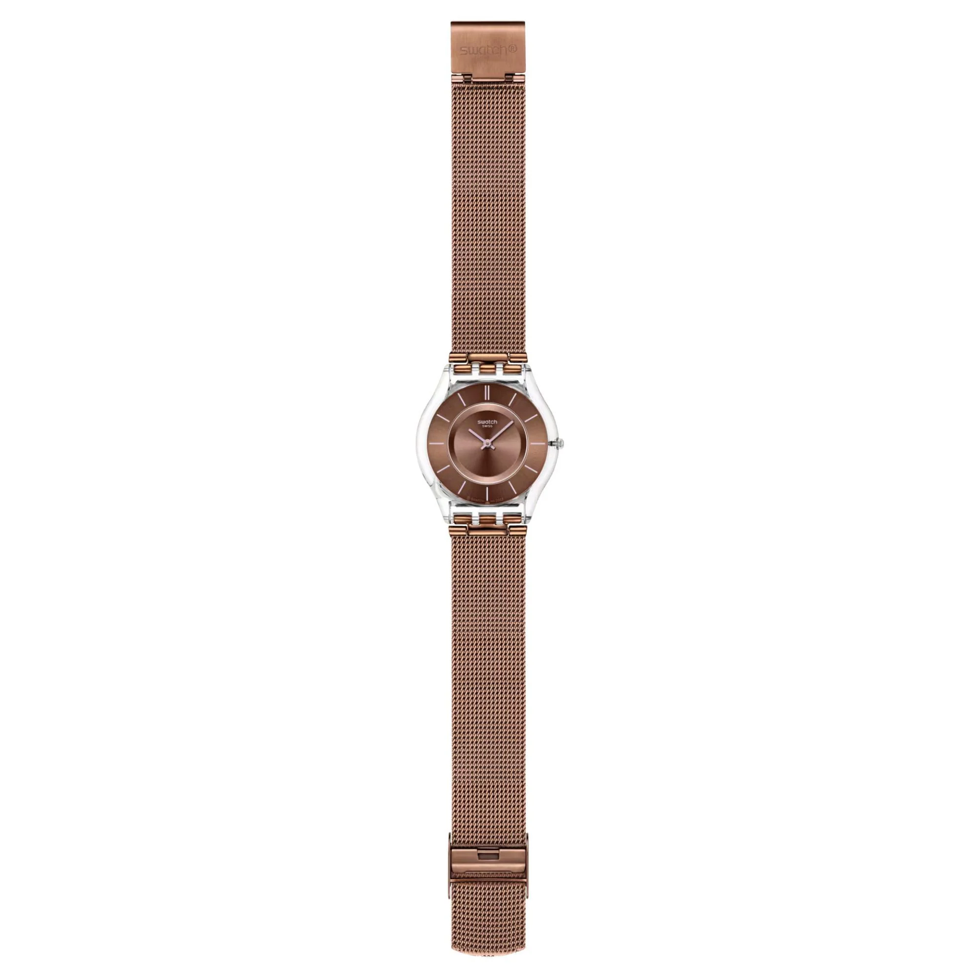 Swatch MOCHA IN MIND Quartz Brown Dial Stainless Steel Mesh Strap Men’s Watch SS08K121M - Image 2