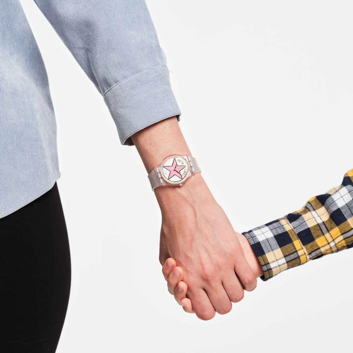 Swatch Star Mom Quartz Pink Dial Silicone Strap Ladies Watch SO28Z108 - Image 5