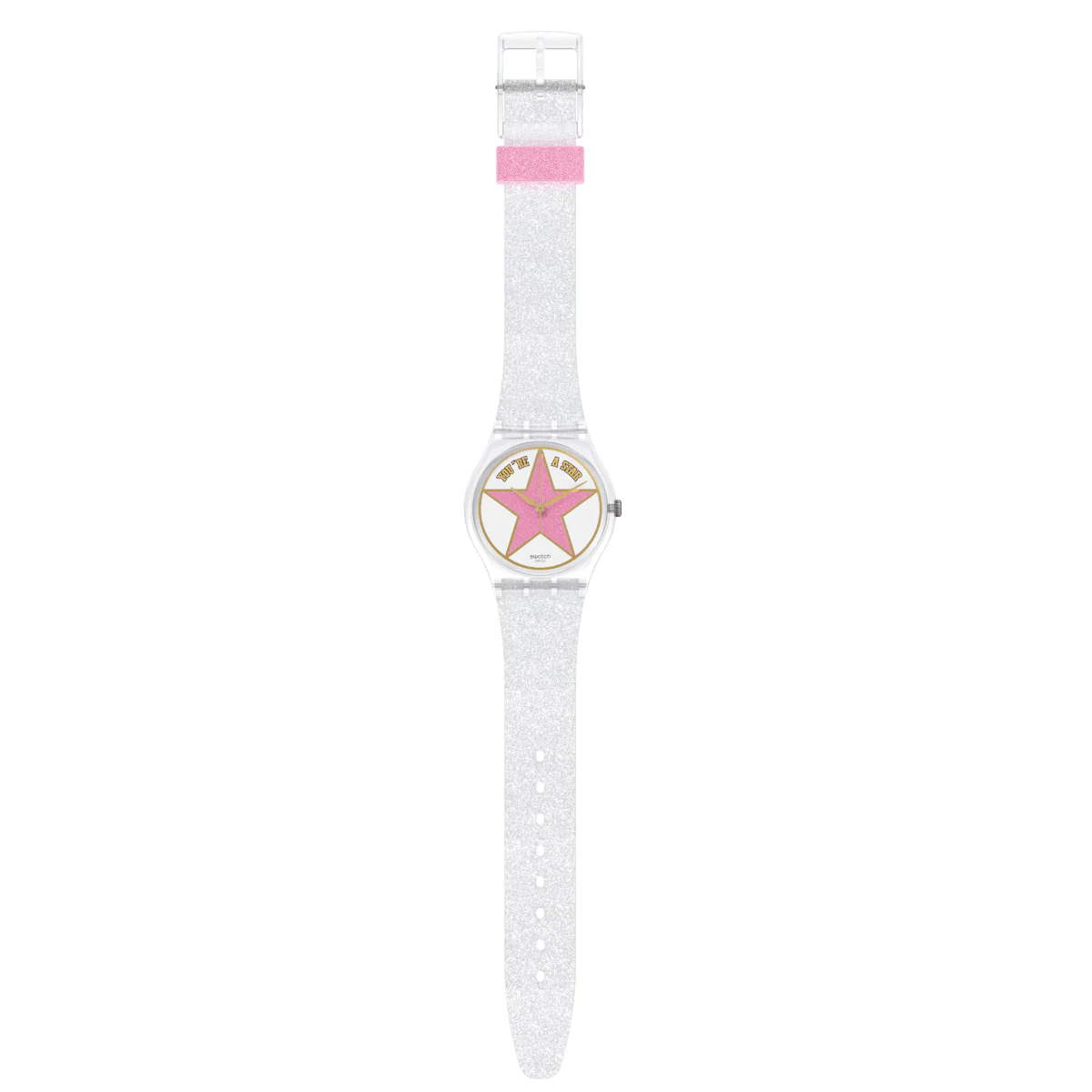 Swatch Star Mom Quartz Pink Dial Silicone Strap Ladies Watch SO28Z108 - Image 6