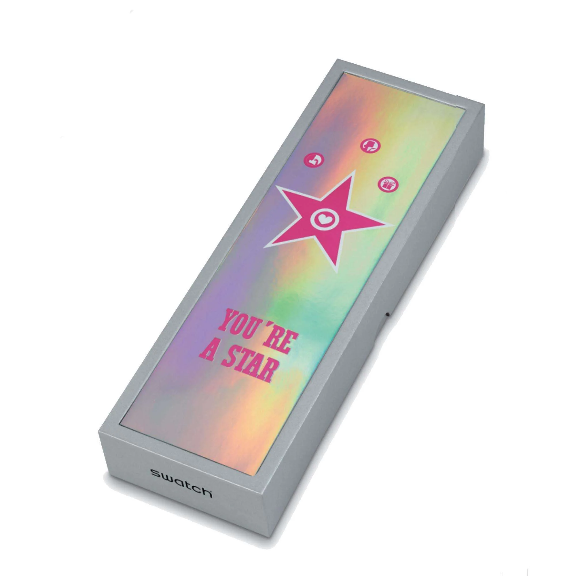 Swatch Star Mom Quartz Pink Dial Silicone Strap Ladies Watch SO28Z108 - Image 7