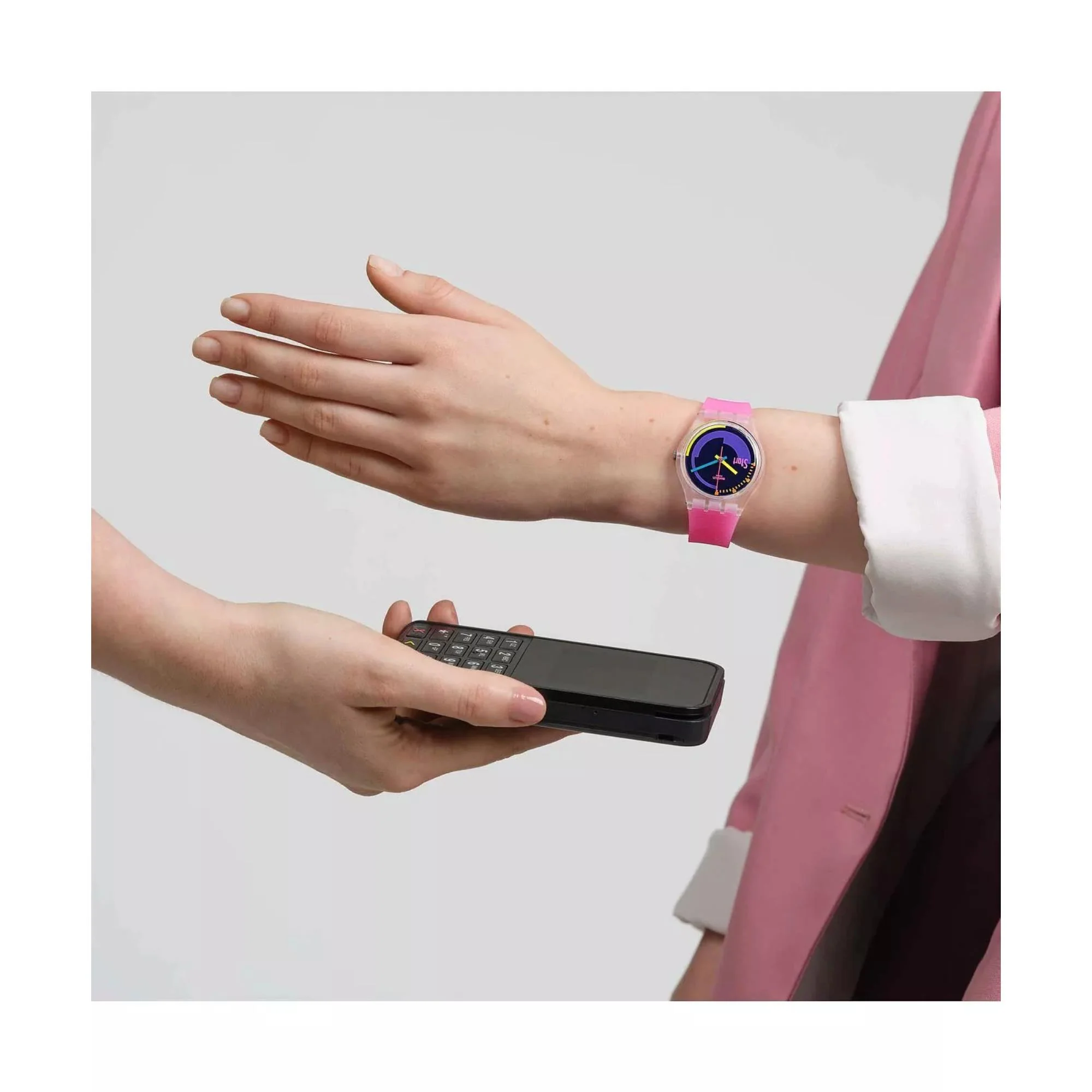 Swatch Multicolor Podium PAY! Unisex Watch SO28K112-5300 - Image 2