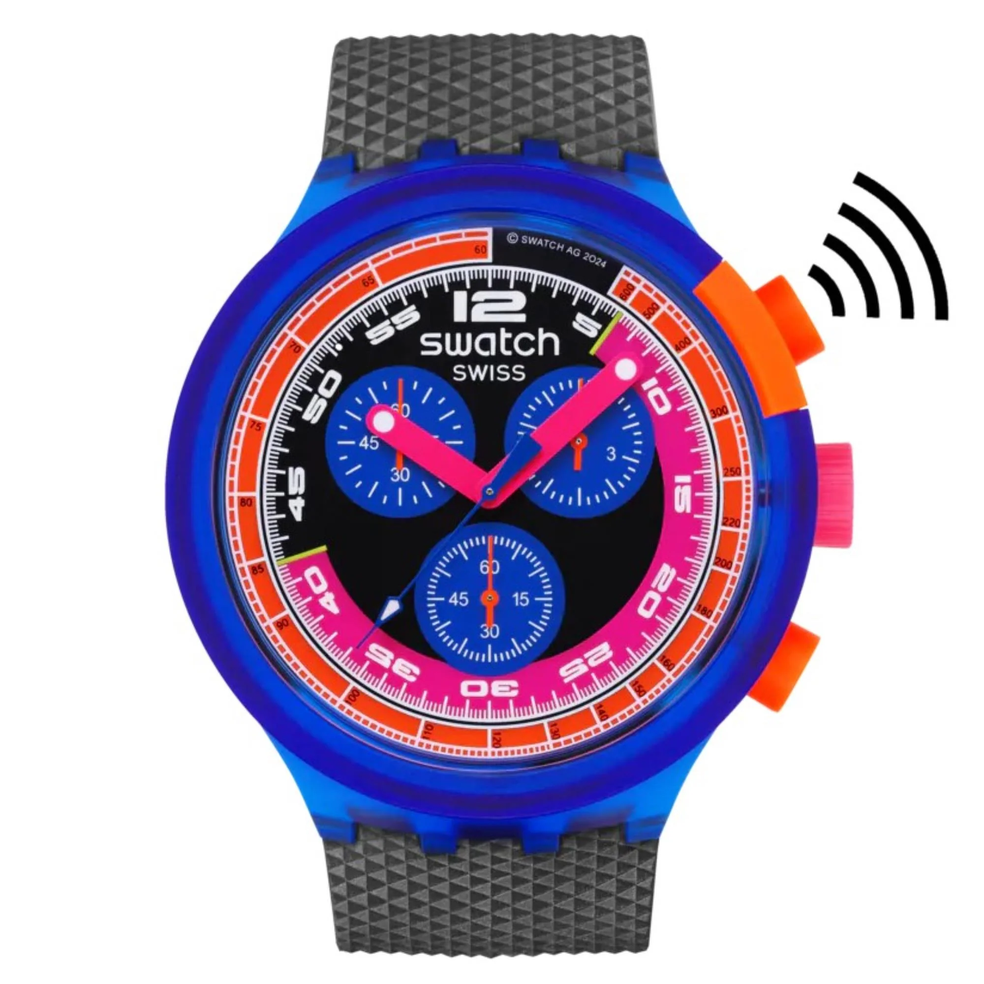 Swatch Neon Party To The Max P Unisex Multicoloured Dial Watch SB06N101-5300 - Image 5