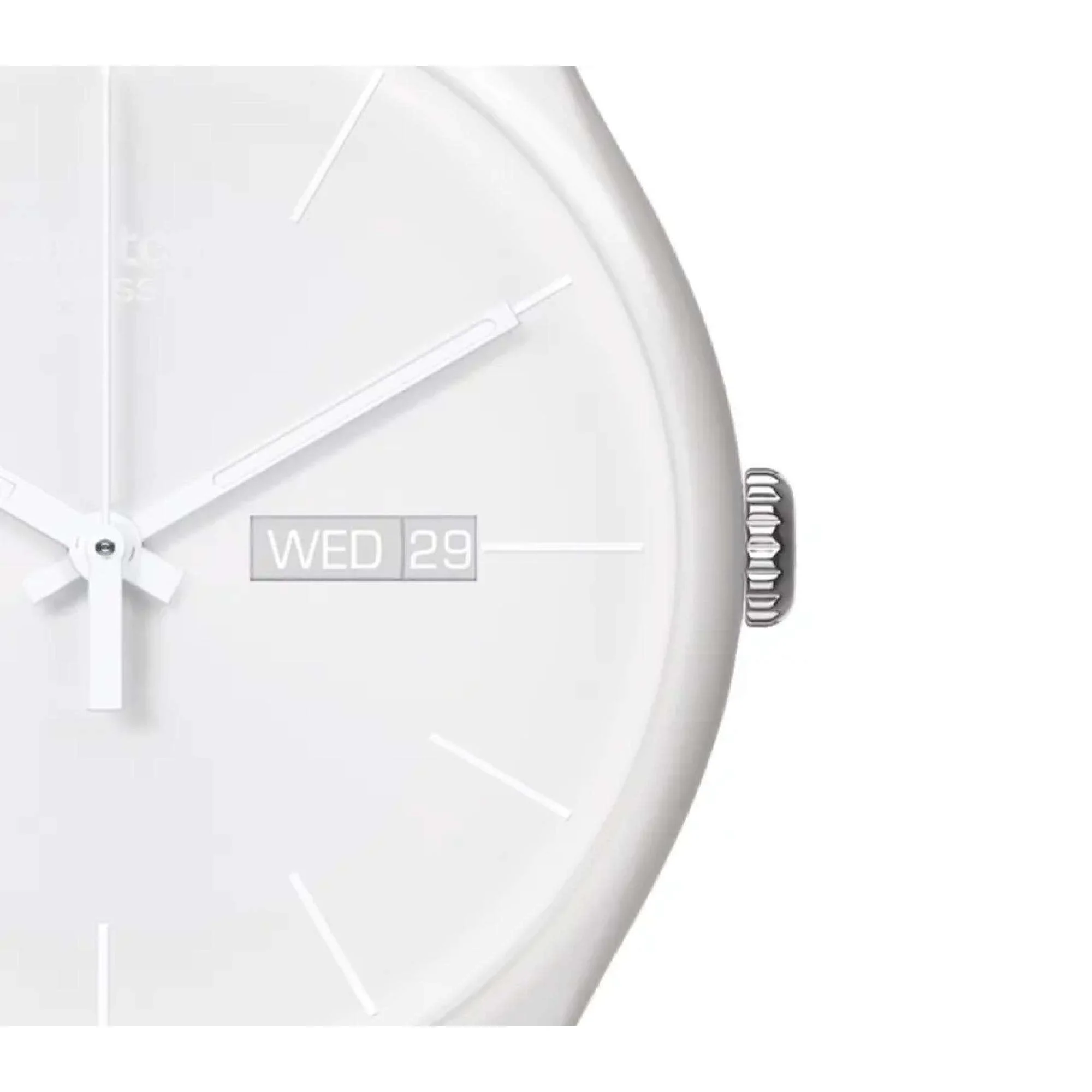 Swatch New Gent 'White Rebel Again' Quartz Unisex Watch SO29W704 - Image 3