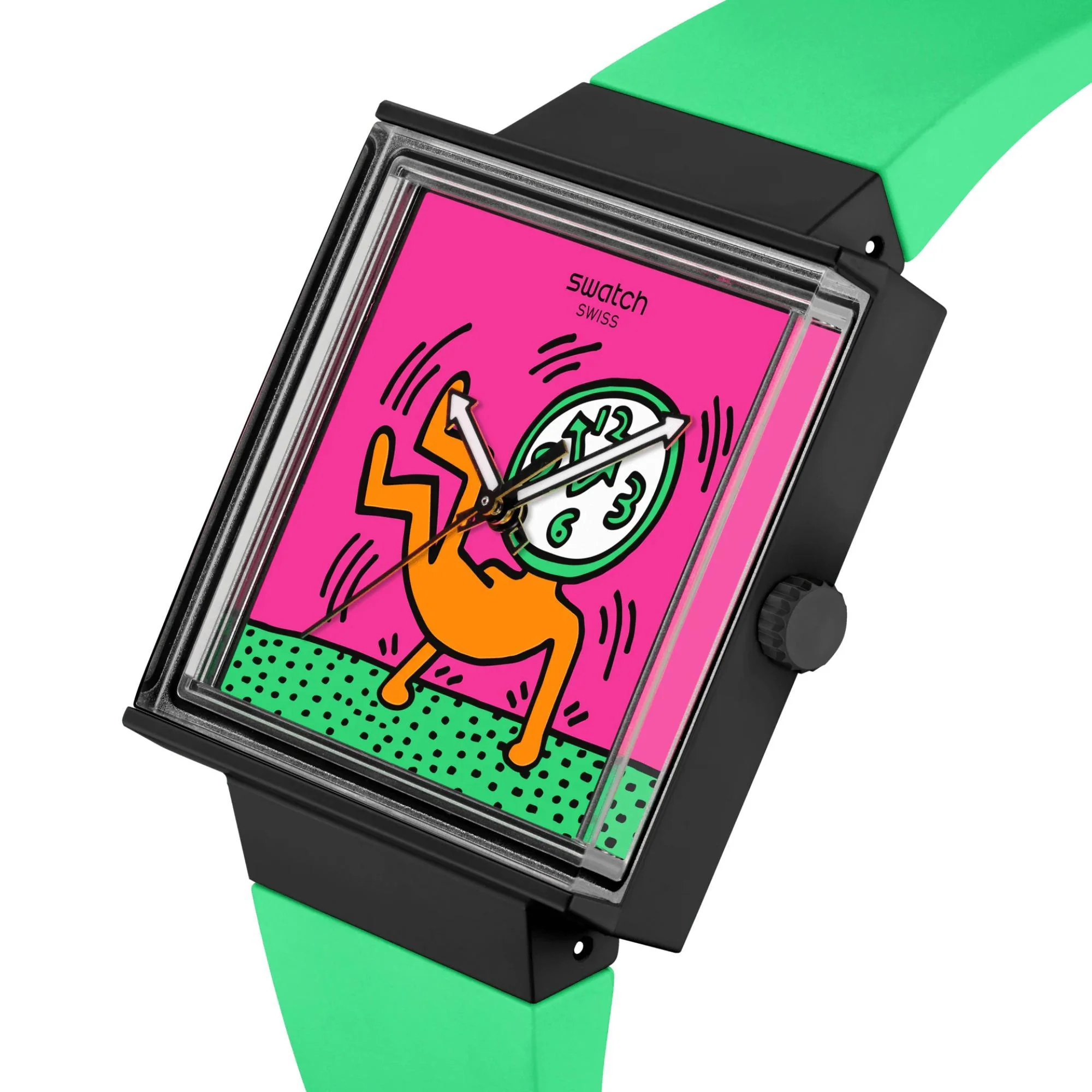 Swatch Break Free Breaks Off Pink Dial Silicone Strap Women’s Watch SO34Z102 - Image 11