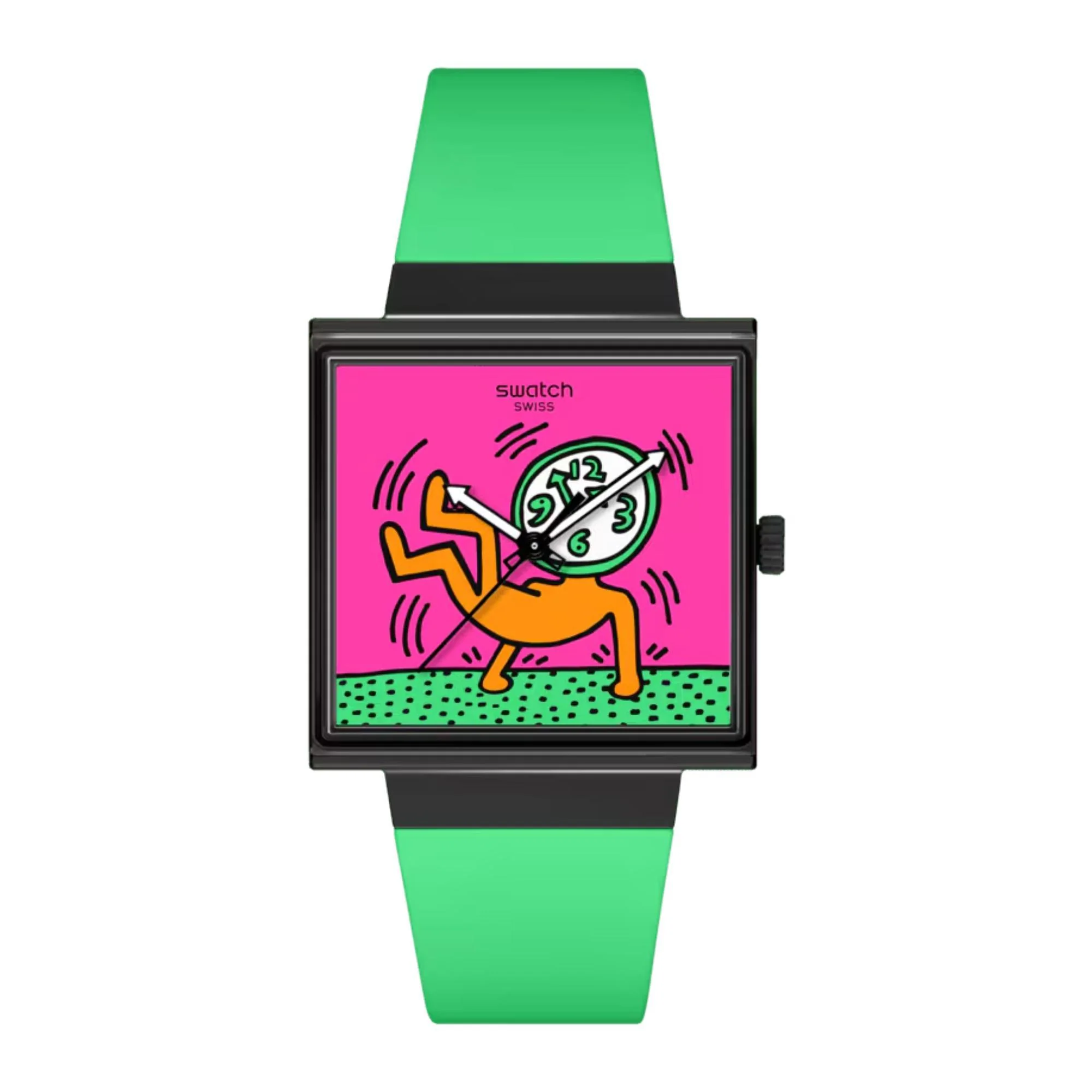 Swatch Break Free Breaks Off Pink Dial Silicone Strap Women’s Watch SO34Z102 - Image 8