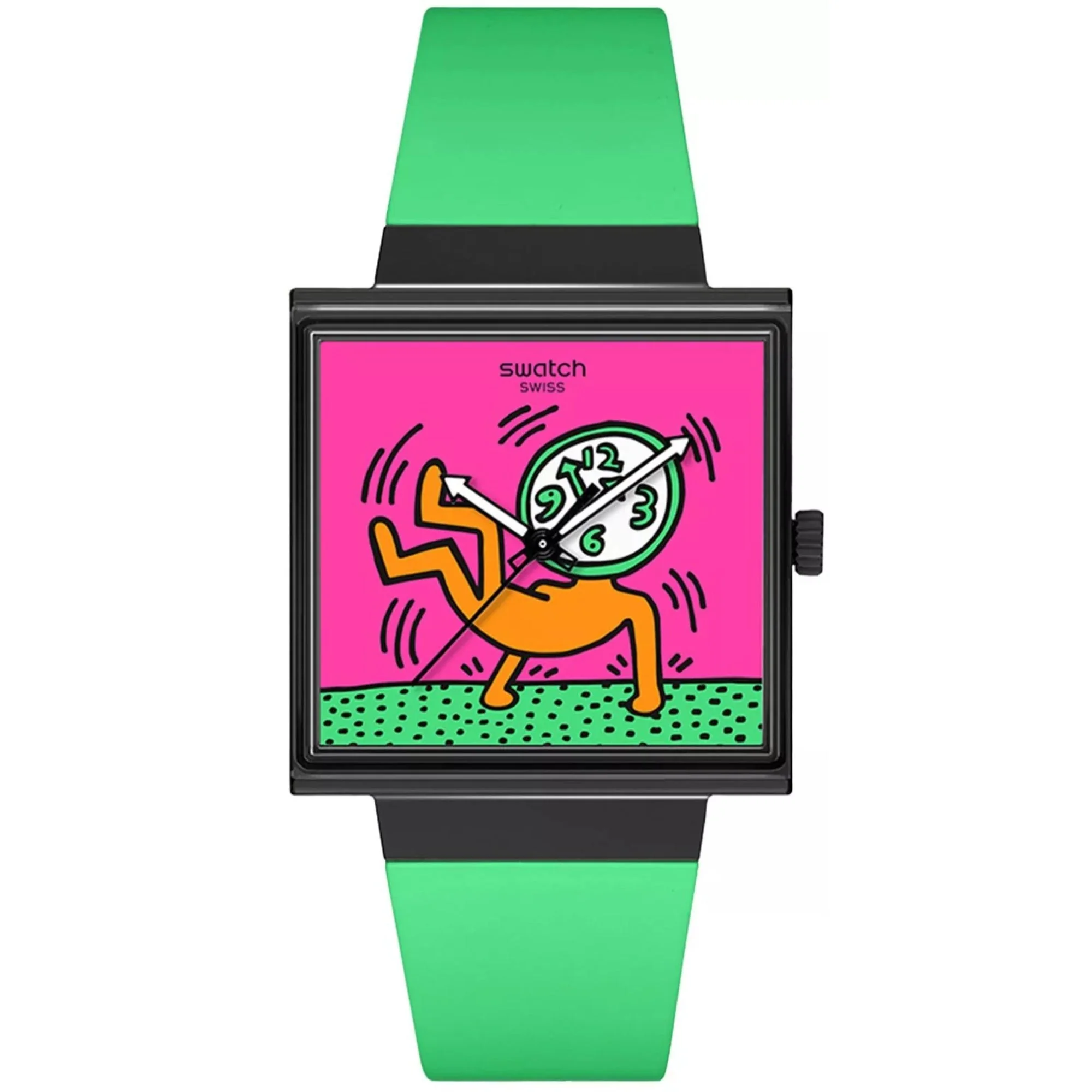 Swatch Break Free Breaks Off Pink Dial Silicone Strap Women’s Watch SO34Z102 - Image 9
