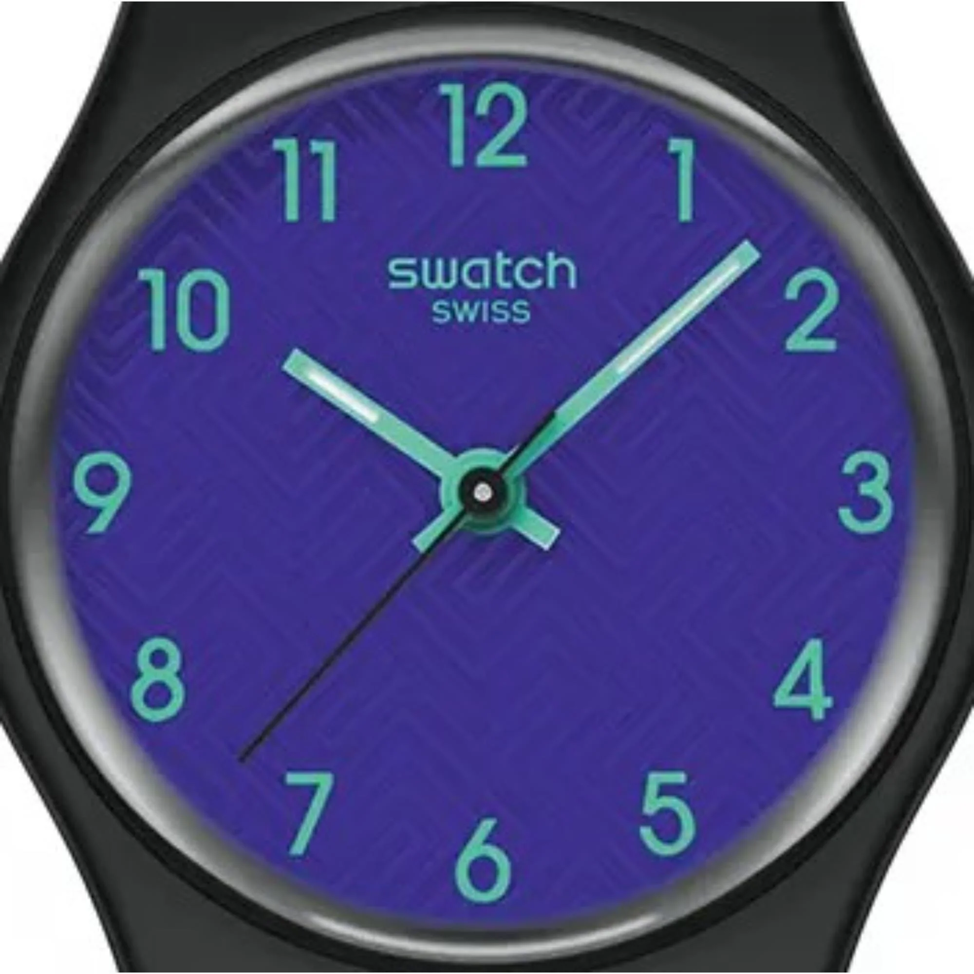 Swatch Originals Grace in Time Quartz Blue Dial Silicone Strap Unisex Watch LB188 - Image 3