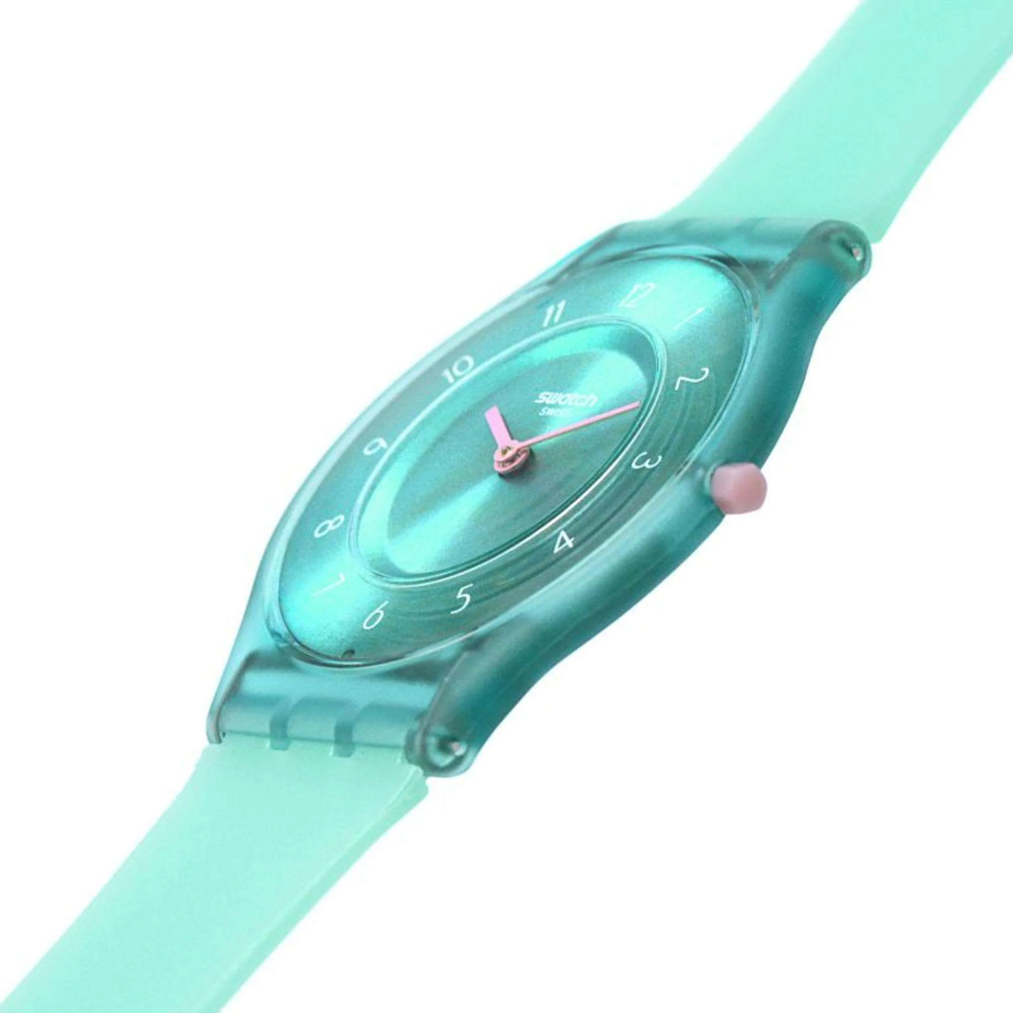 Swatch PASTELICIOUS TEAL Green Dial Unisex Watch SS08L100 - Image 7