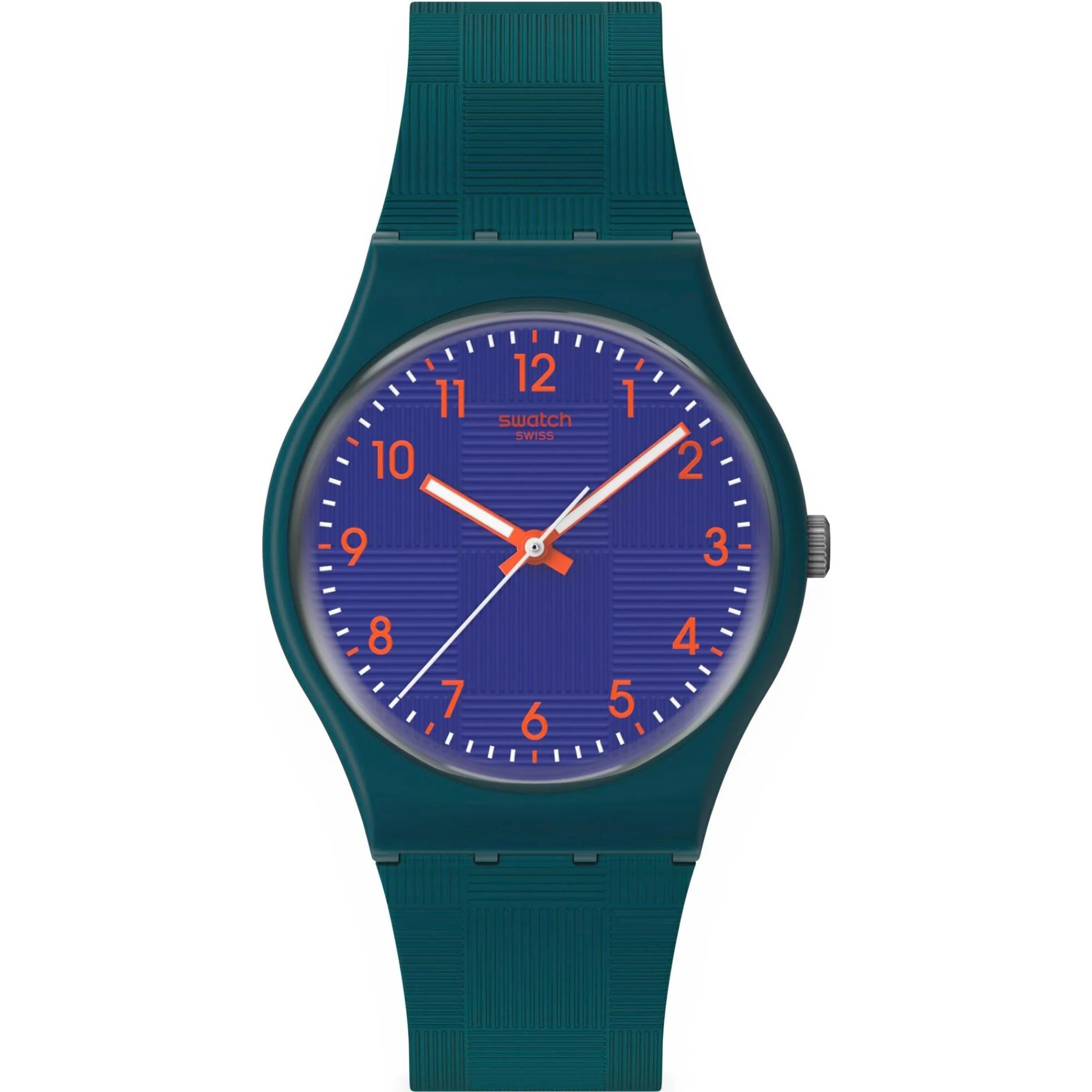 Swatch Pattern Formation Pay! Blue Dial Silicone Strap Unisex Watch SO28N120-5300
