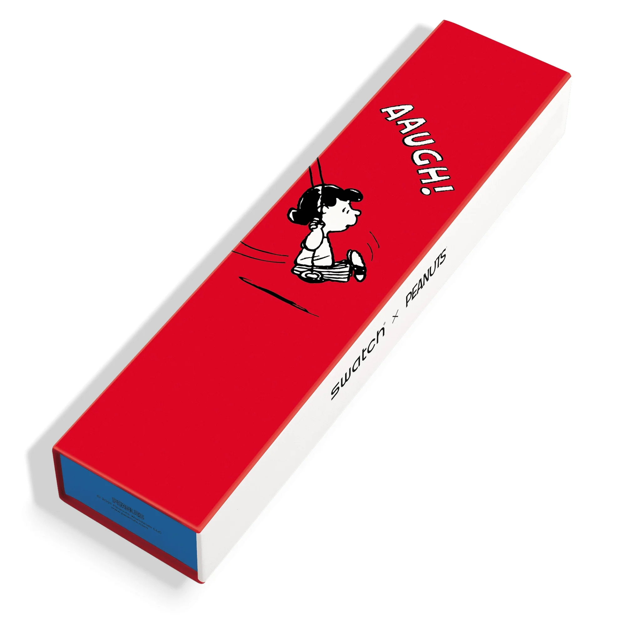 Swatch Peanuts Lucy Klunk! White Dial Red Silicone Strap Unisex Watch SO28Z106 - Image 6