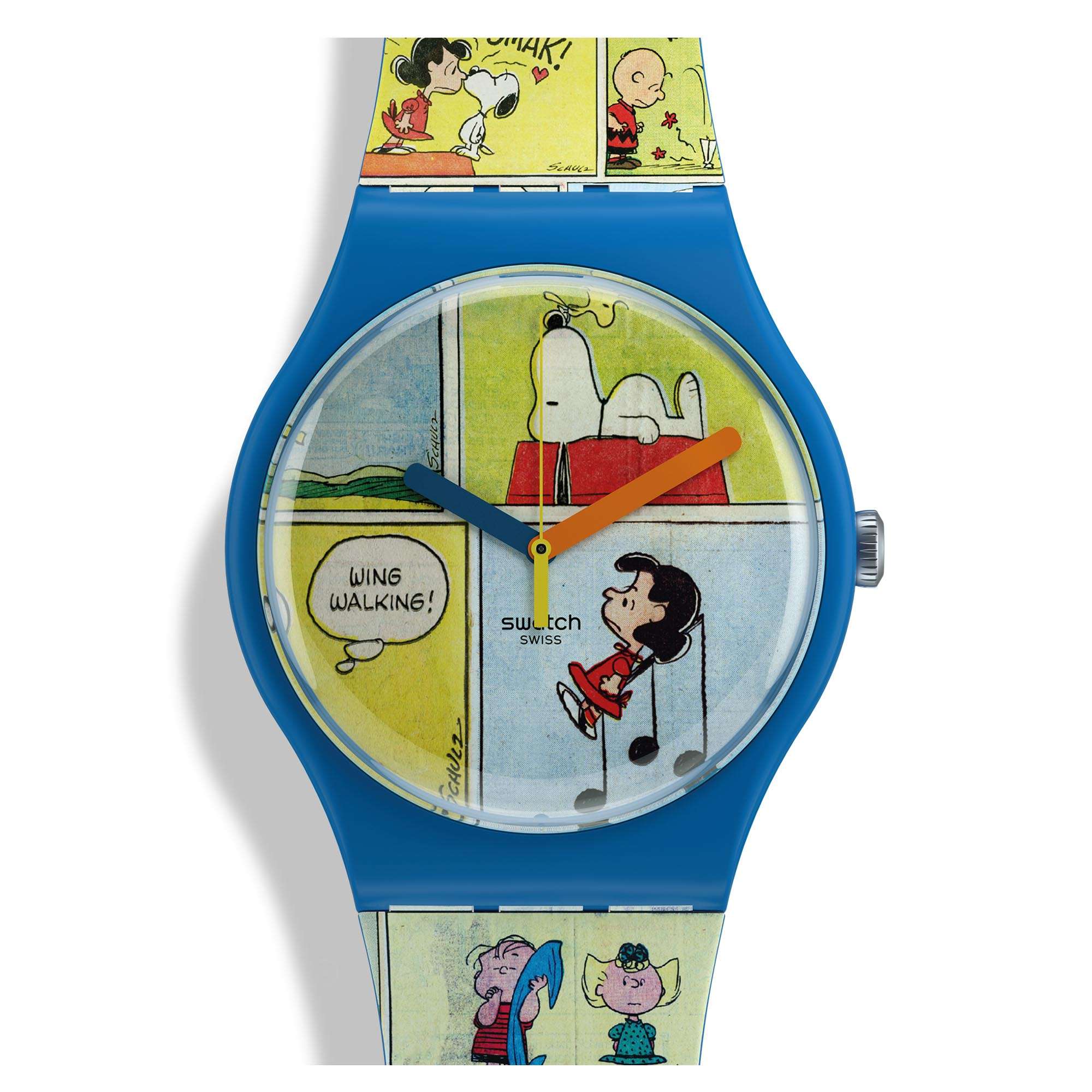 Swatch Peanuts Smak! Snoopy Multi-coloured Dial Silicone Strap Unisex Watch SO29Z108 - Image 5