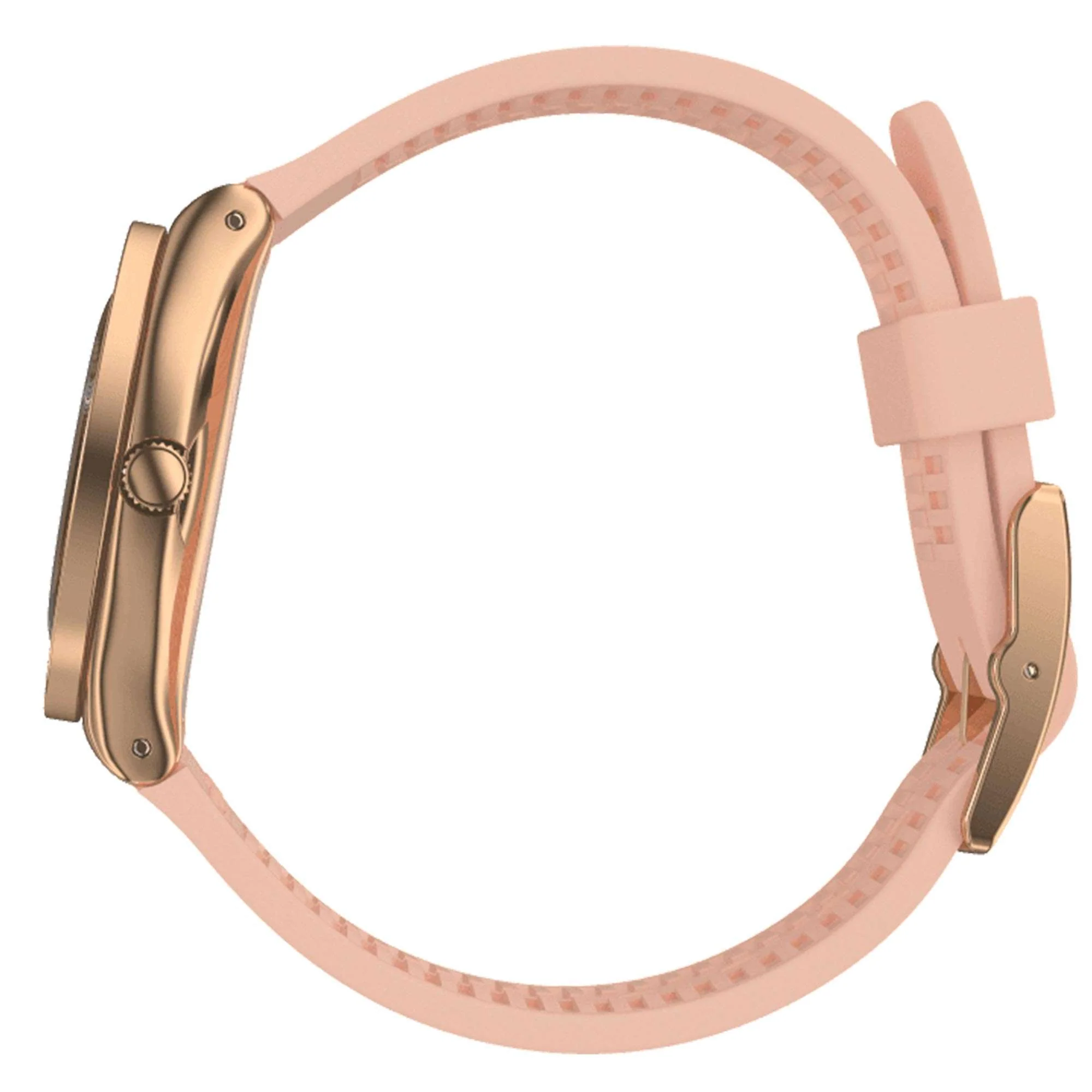 Swatch Pink Confusion Quartz Pink Dial Silicone Strap Women's Watch YLG140 - Image 4