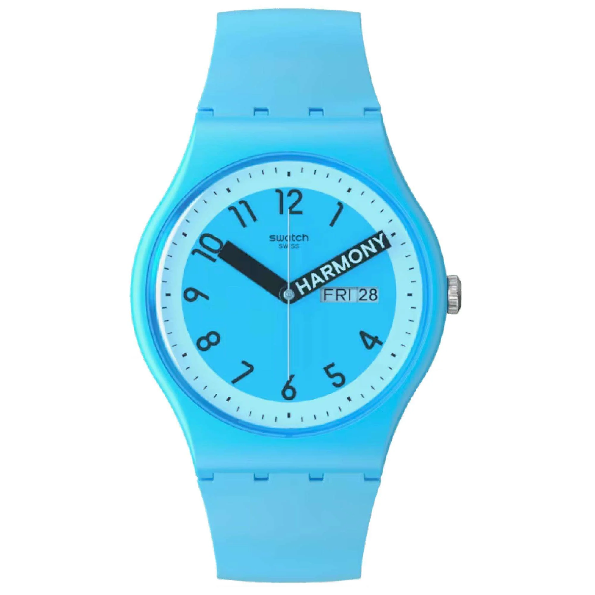 Swatch Pride 'Proudly Blue' Quartz Blue Dial Unisex Watch SO29S702 - Image 7