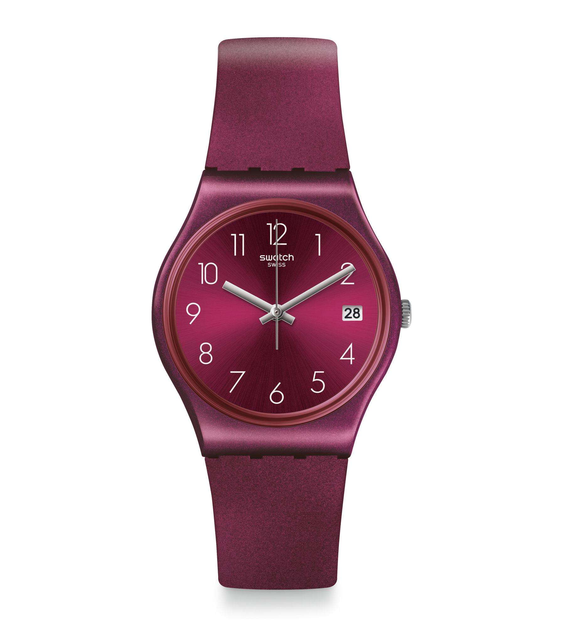 Swatch Originals Redbaya Quartz Red Dial & Red Strap Unisex Watch GR405 - Image 2