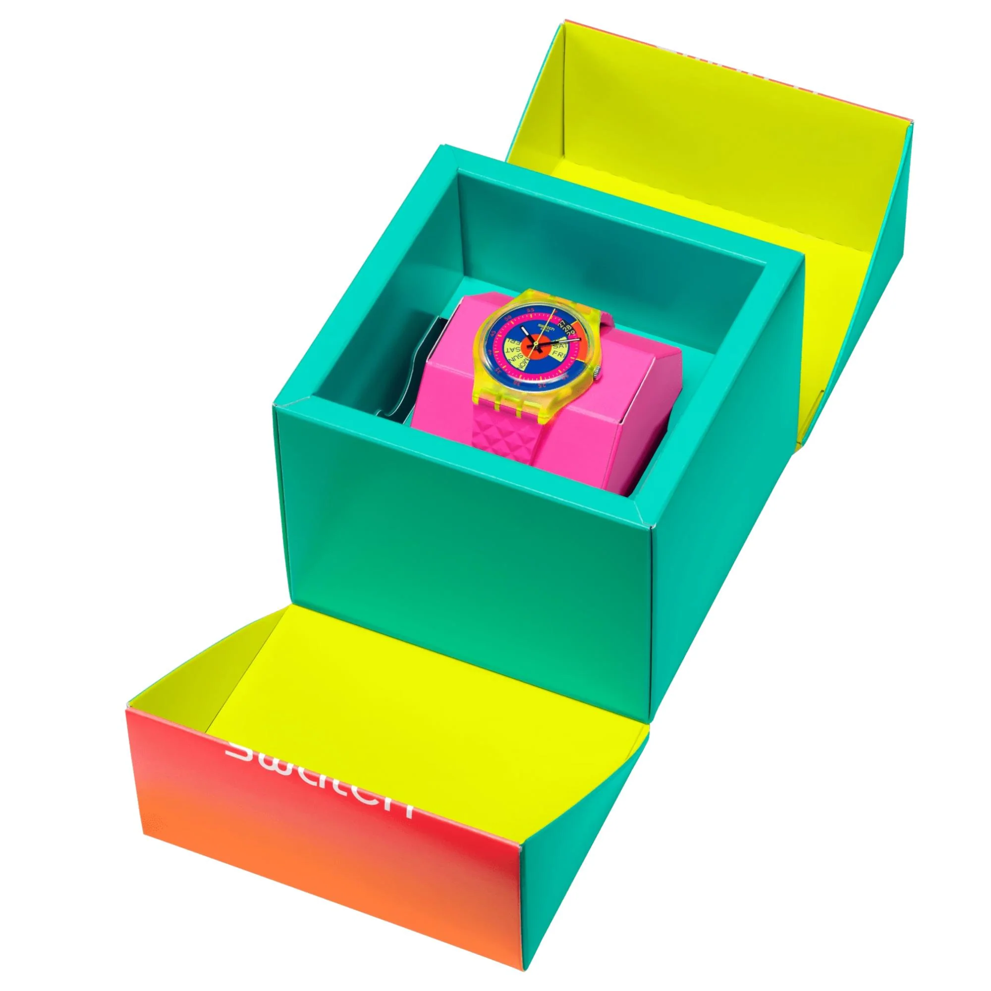 Swatch Shades of Neon Ladies Watch SO28J700 - Image 12