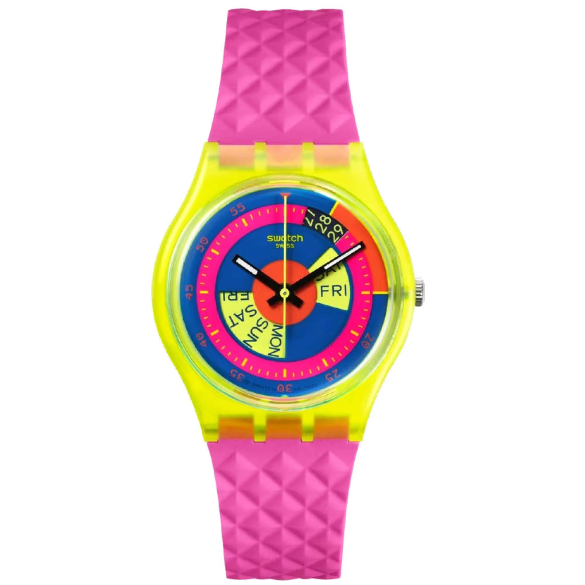 Swatch Shades of Neon Ladies Watch SO28J700 - Image 8