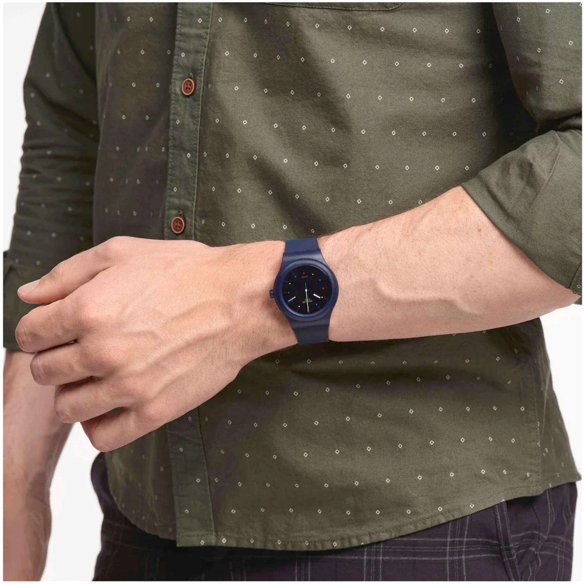Swatch Sistem 51 '1983 Collection' Quartz Blue Dial Men's Watch SO30N400 - Image 6