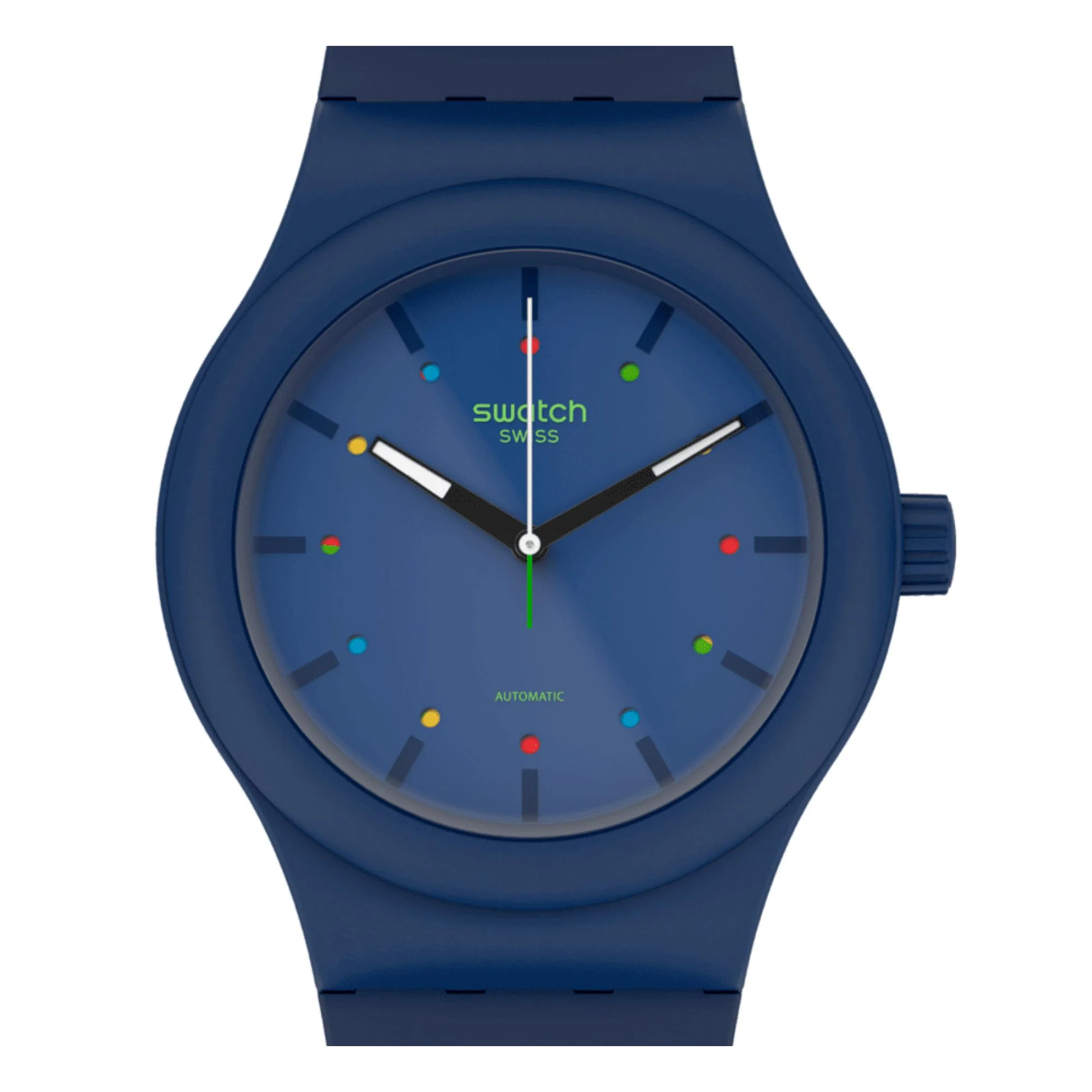 Swatch Sistem 51 '1983 Collection' Quartz Blue Dial Men's Watch SO30N400 - Image 9