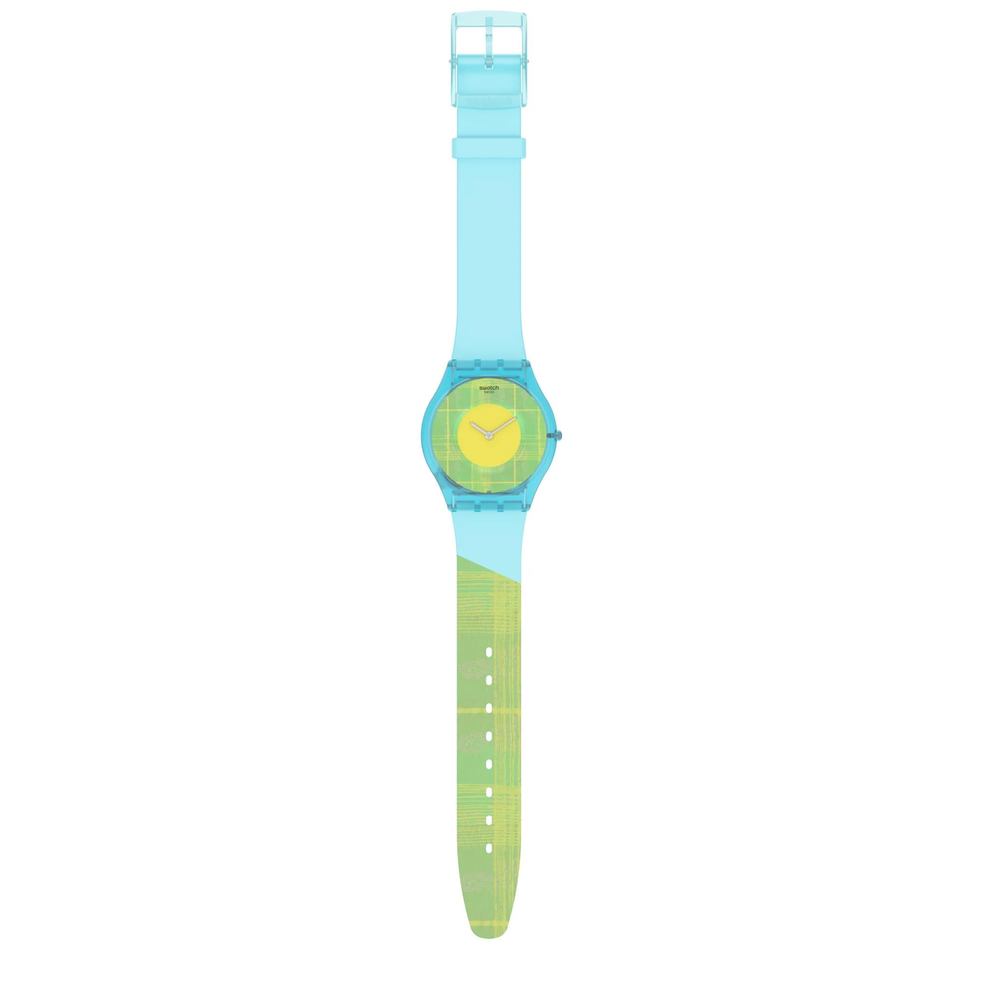 Swatch Supriya Acid Mardas 02 Quartz Yellow Dial Multi Tonal Silicone Strap Ladies Watch SS08Z104 - Image 12