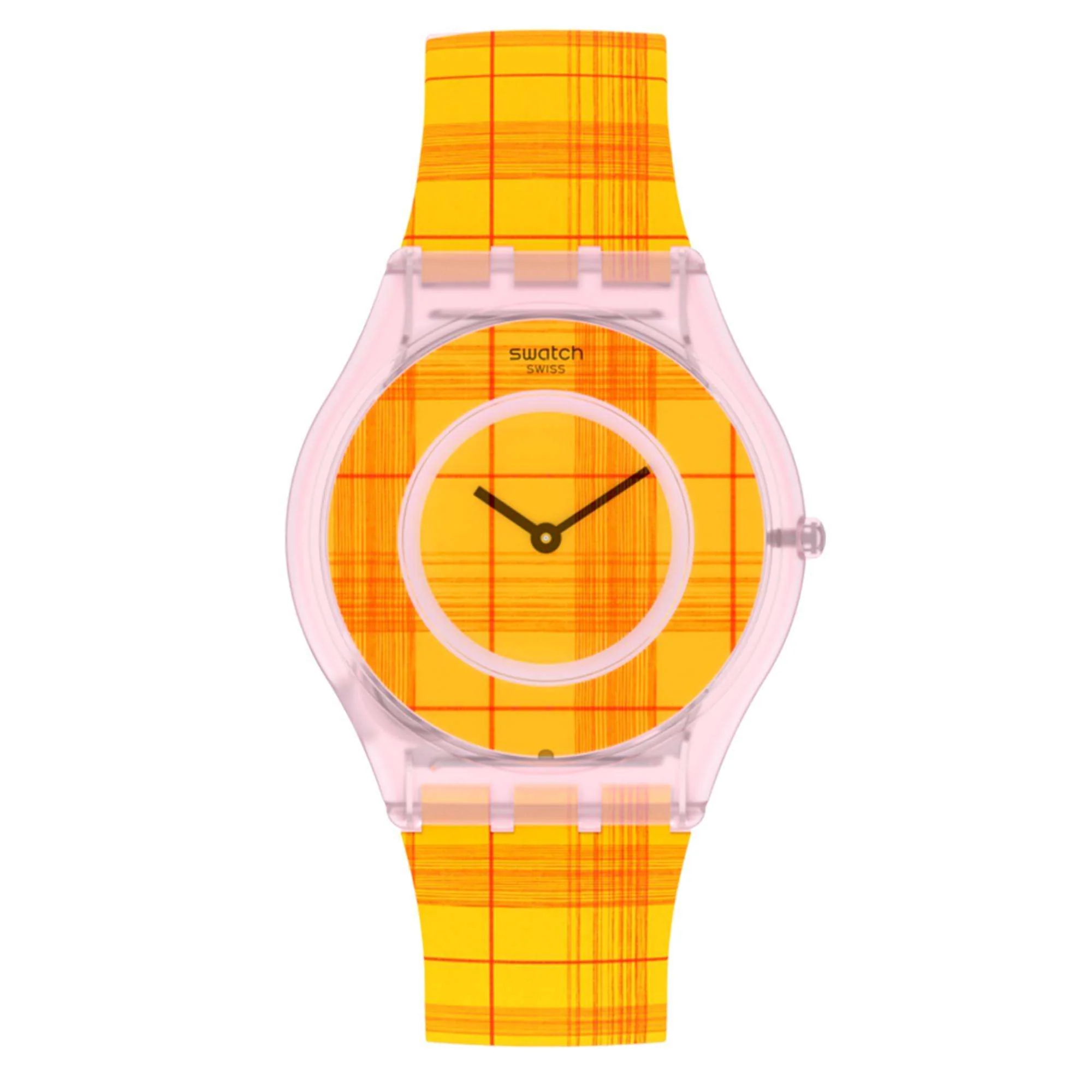 Swatch Supriya Fire Mardas 02 Quartz Orange Dial Orange Silicone Strap Unisex Watch SS08Z105 - Image 3