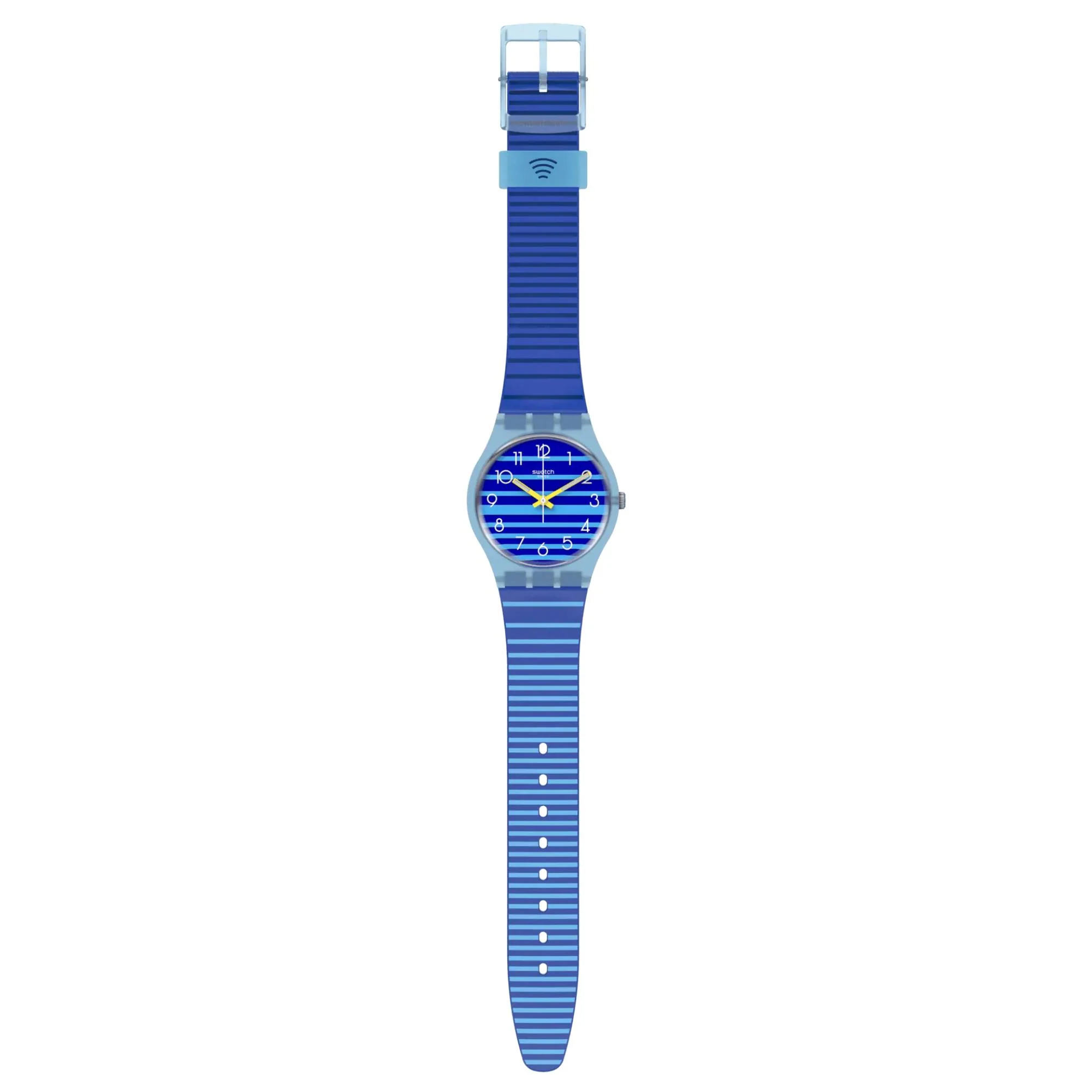 Swatch SwatchPAY! TAKEADIPPAY! Quartz Blue Dial Silicone Strap Ladies Watch SVHS102-5300 - Image 3