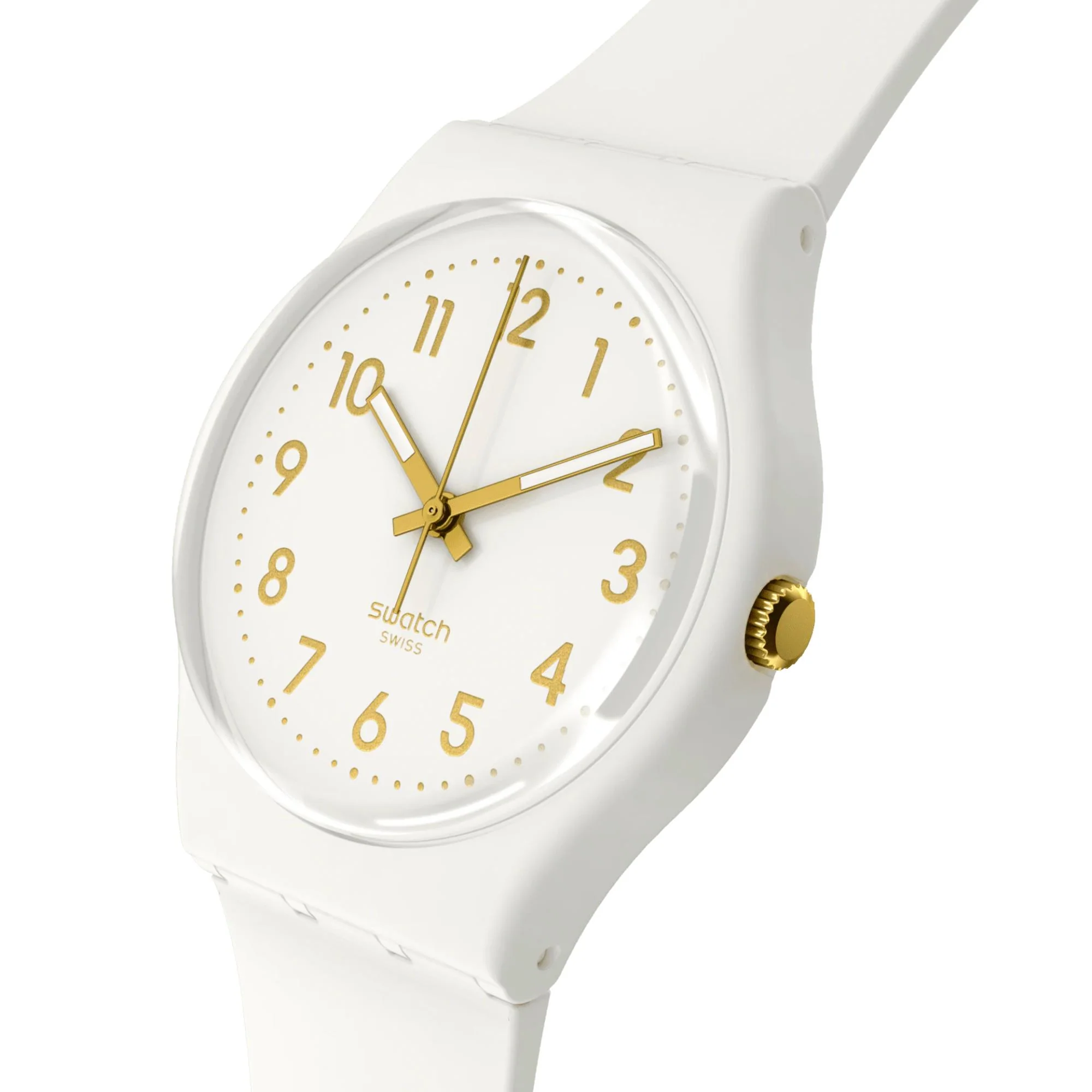 Swatch SwatchPay! White Bishop Pay! Quartz White Dial Silicone Strap Unisex Watch SO28W111-5300 - Image 2
