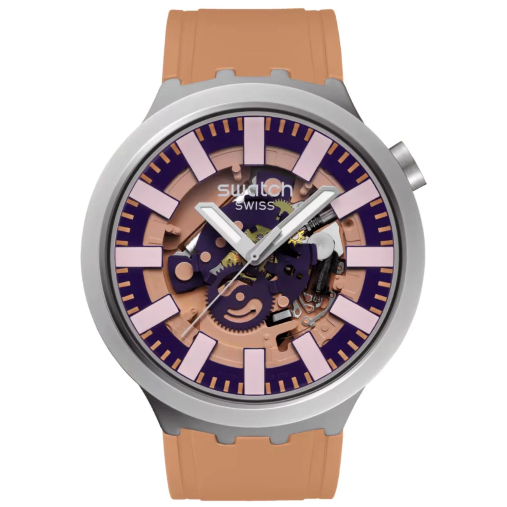 Swatch Terracotta Tide Unisex Pink Dial Watch SB07S119 - Image 6