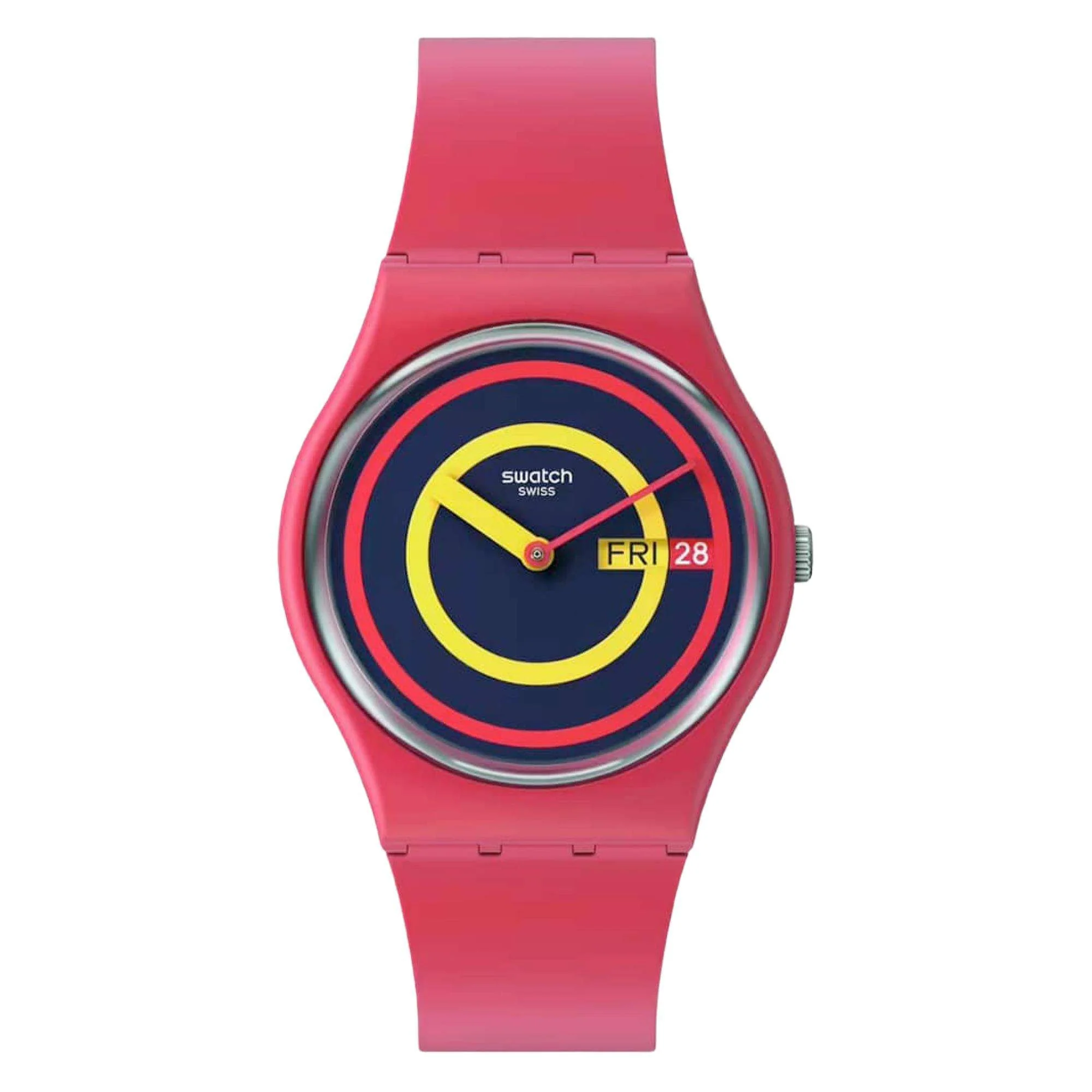 Swatch The January Collection 'Concentric Red' Quartz Unisex Watch SO28R702 - Image 7