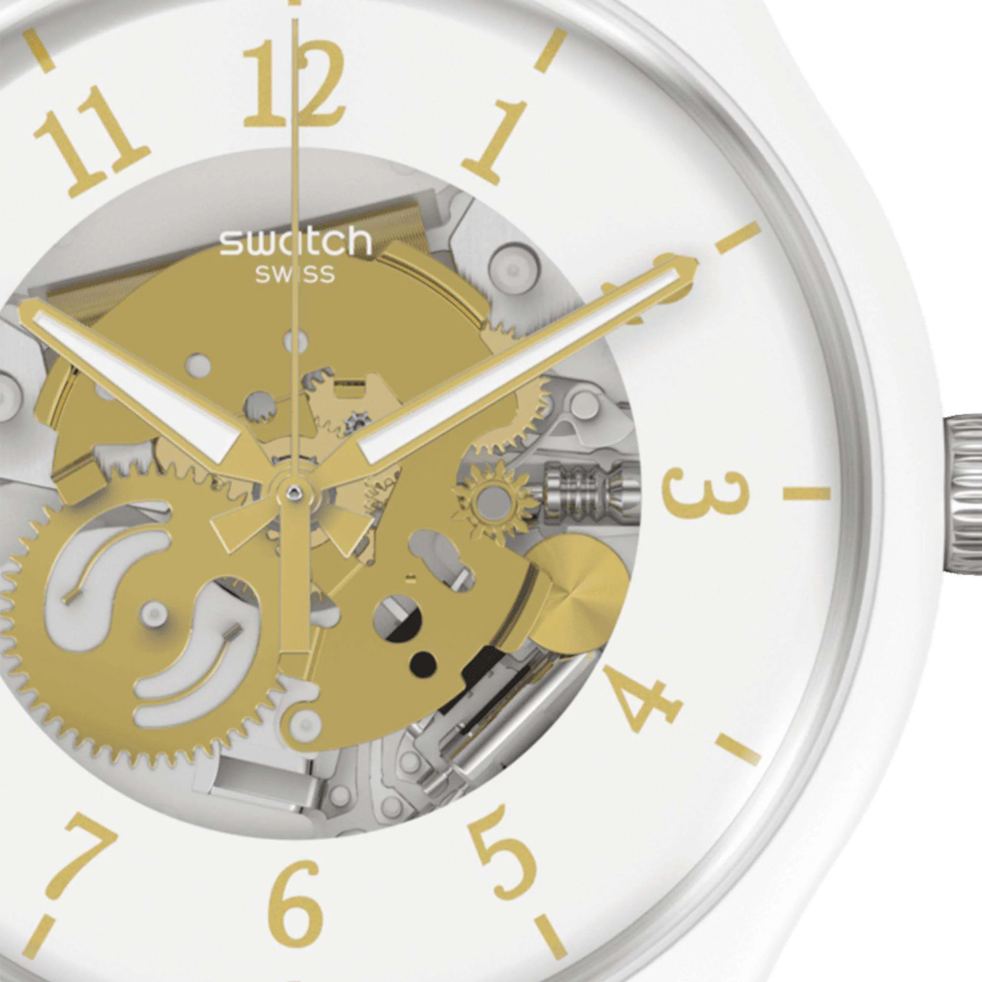 Swatch SwatchPAY! TAILSHEADSPAY! Quartz White Dial White Strap Unisex Watch SO32W105-5300 - Image 3