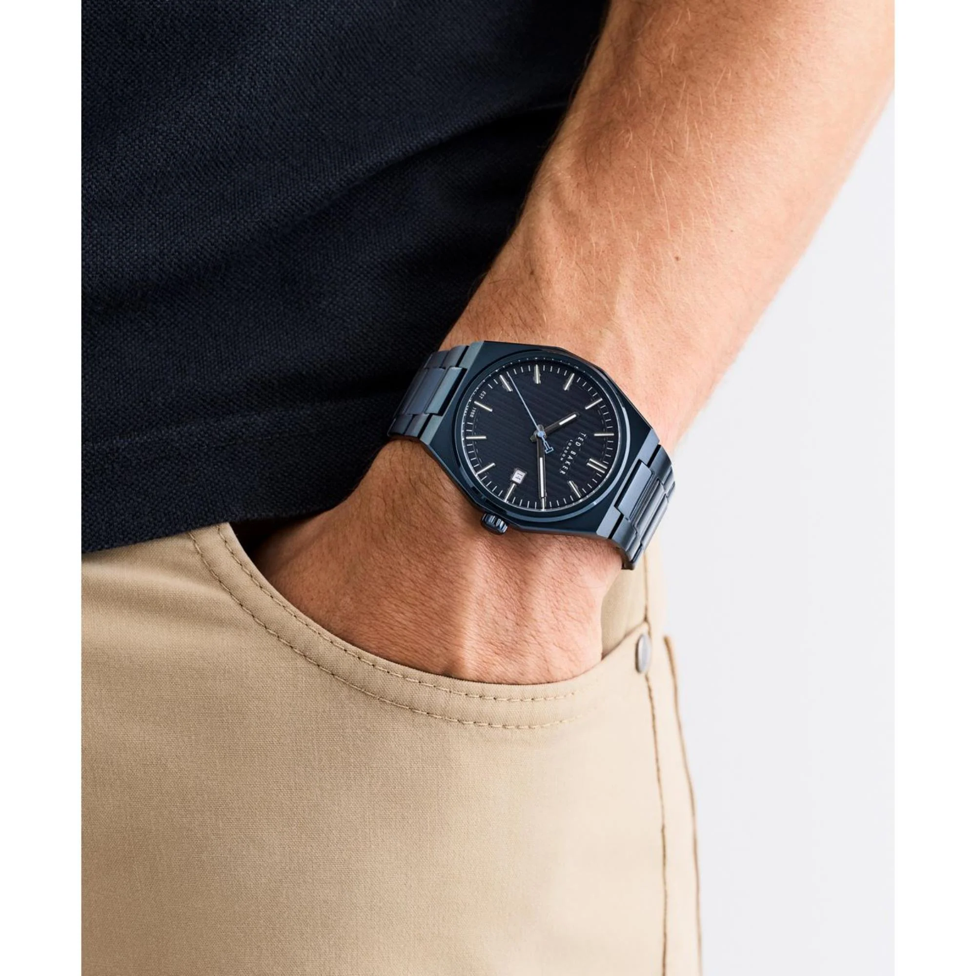 Ted Baker Barteen Blue Dial Stainless Steel Strap Men's Watch BKPBRS506 - Image 4