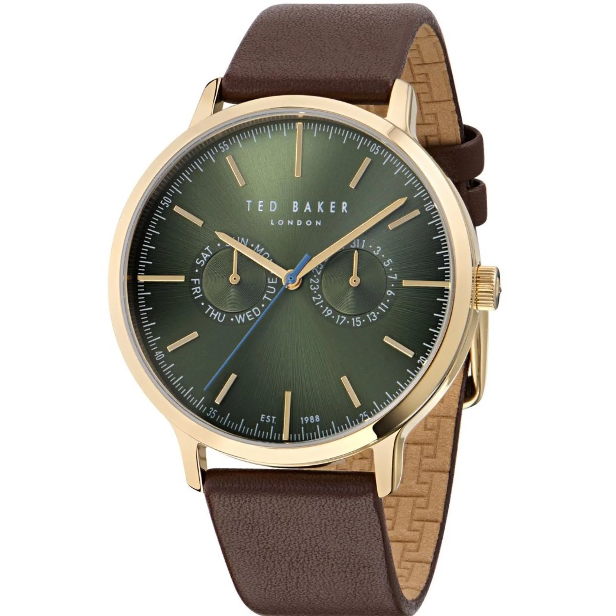 Ted Baker Haarvin Green Dial Leather Strap Men's Watch BKPHAS504 - Image 5