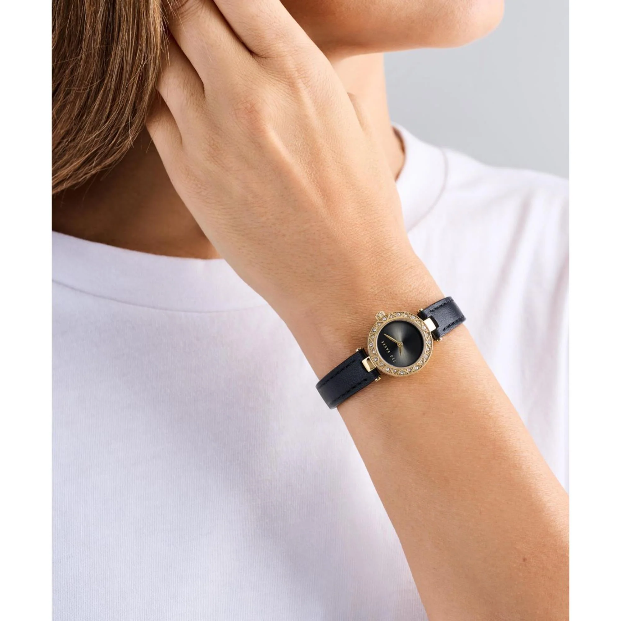 Ted Baker Jolyye Black Dial Black Leather Strap Ladies Watch BKPJLS502 - Image 2